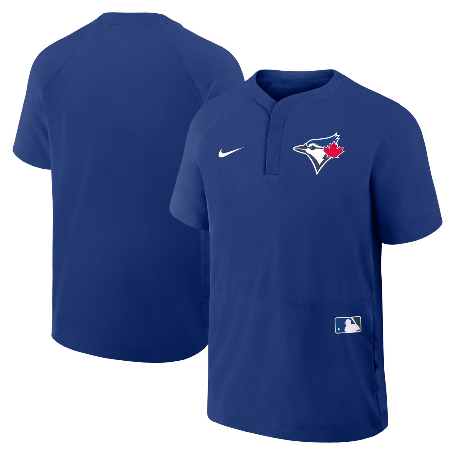 Nike Toronto Blue Jays Authentic Collection Raglan Short Sleeve Windshirt