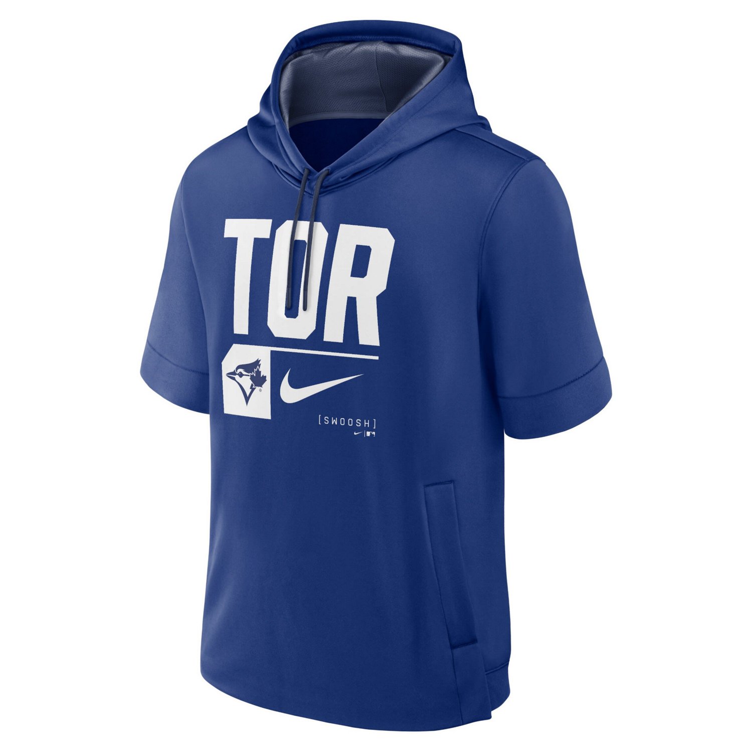 Nike Toronto Blue Jays Tri Code Lockup Short Sleeve Pullover Hoodie - view number 2