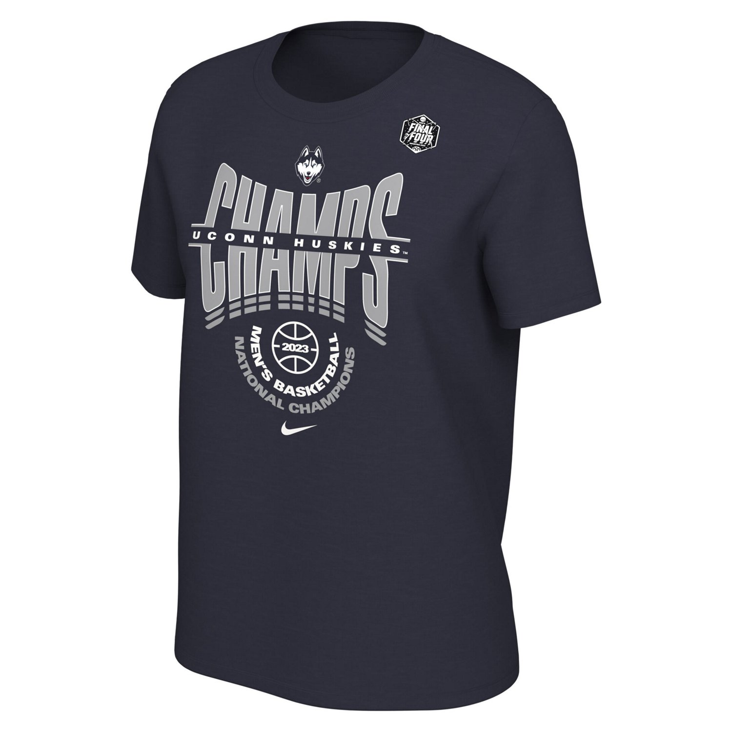 Nike UConn Huskies 2023 NCAA Mens Basketball National Champions Locker Room T-Shirt - view number 2
