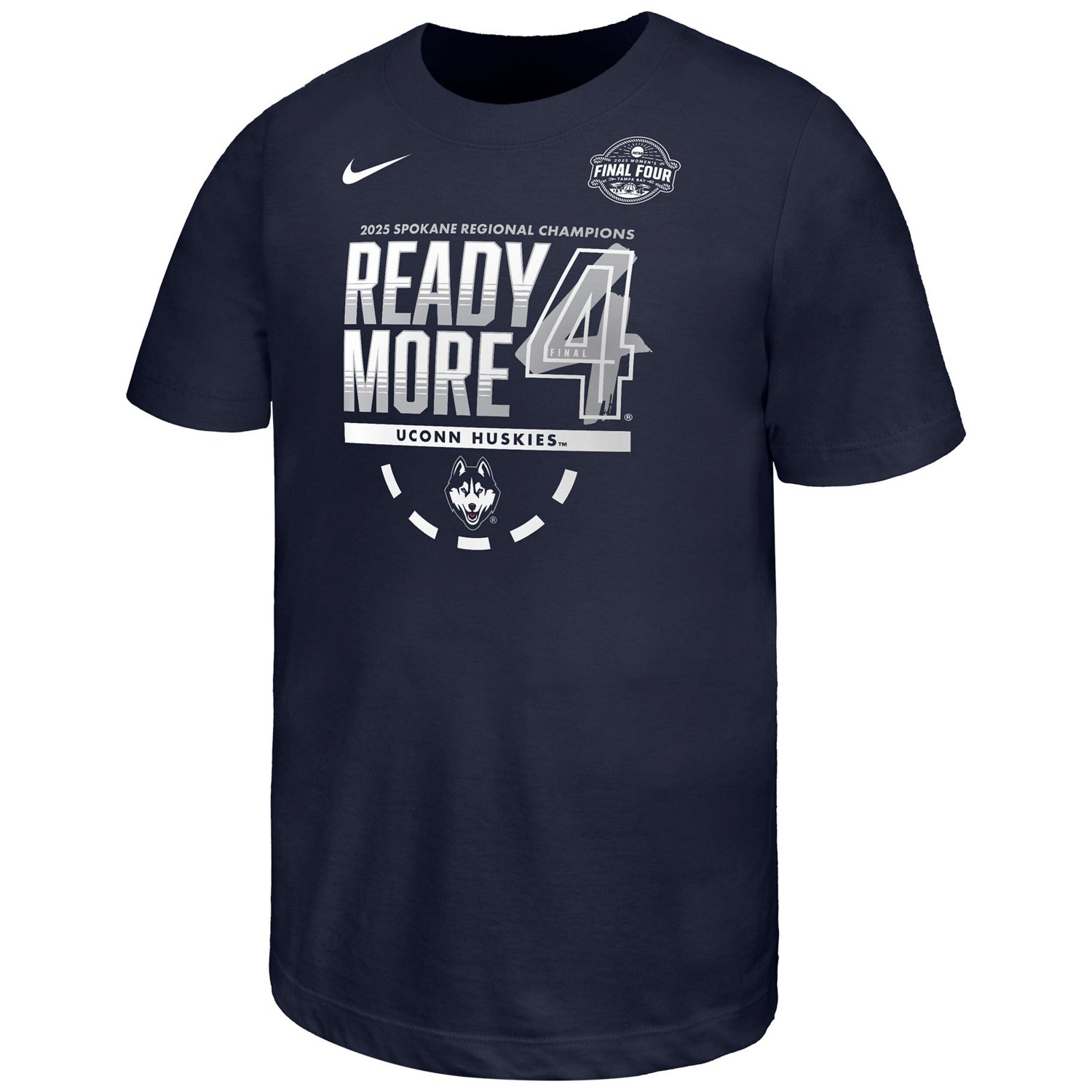 Nike UConn Huskies 2025 NCAA Women's Basketball Tournament March Madness Final Four Locker Room T-Shirt - view number 2