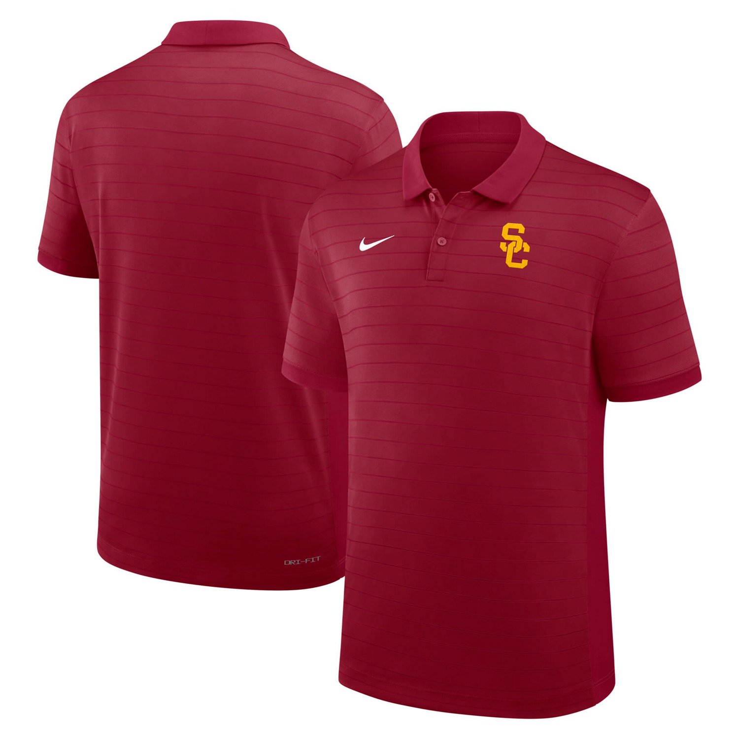 Nike USC Trojans 2025 Early Season Coaches Sideline Victory Stripe Performance Polo