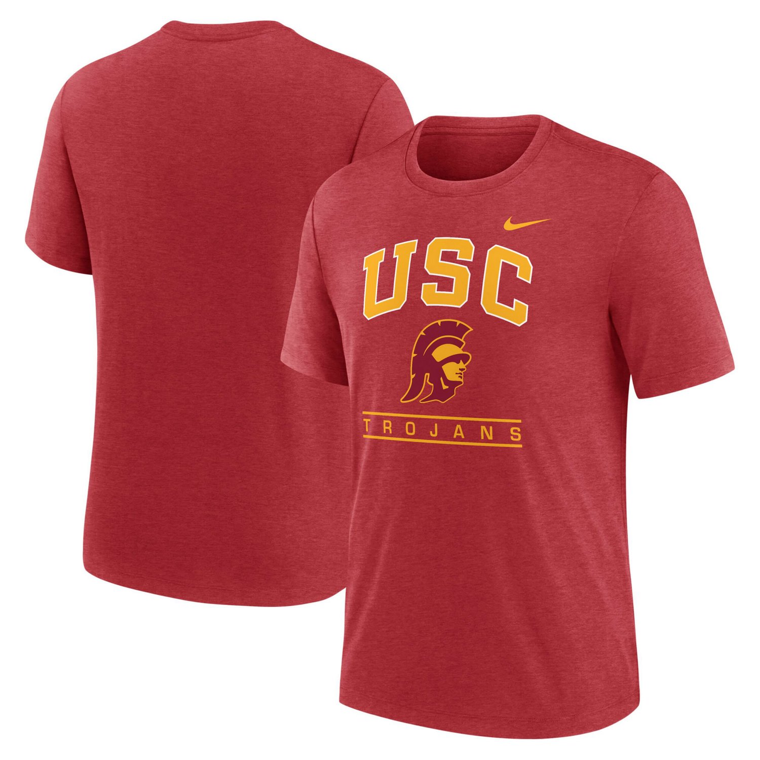Nike USC Trojans Arch Over Logo Tri-Blend T-Shirt