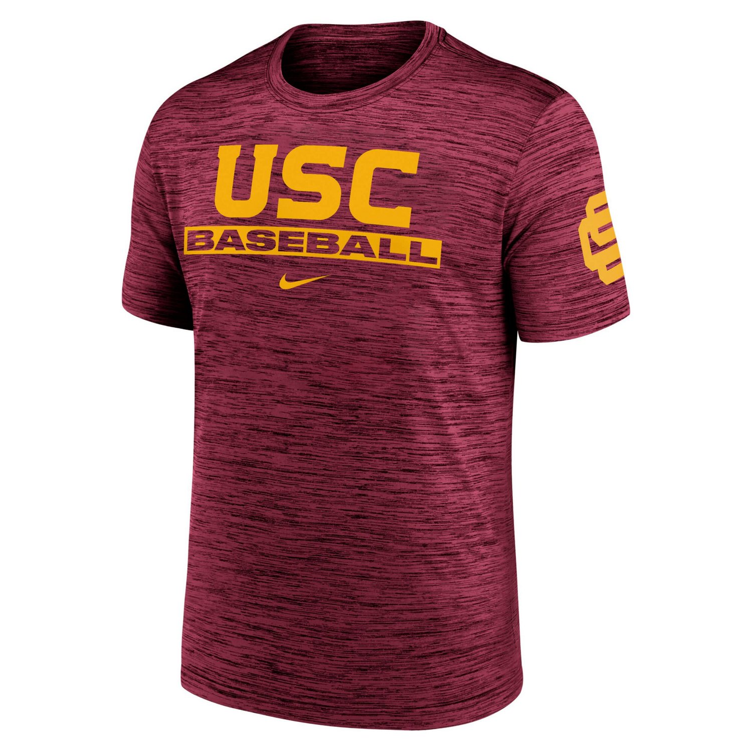 Nike USC Trojans Velocity Baseball Wordmark Stack Dri-FIT T-Shirt - view number 2