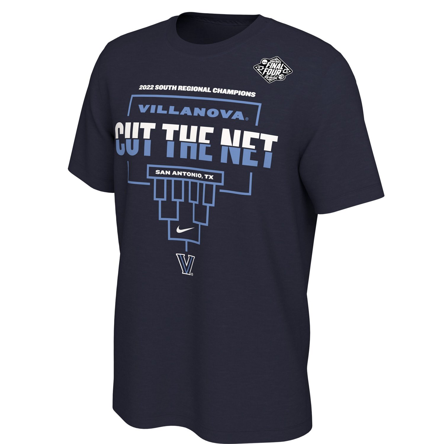 Nike Villanova Wildcats 2022 NCAA Basketball Tournament March Madness Final Four Regional Champions Locker Room T-Shirt - view number 2