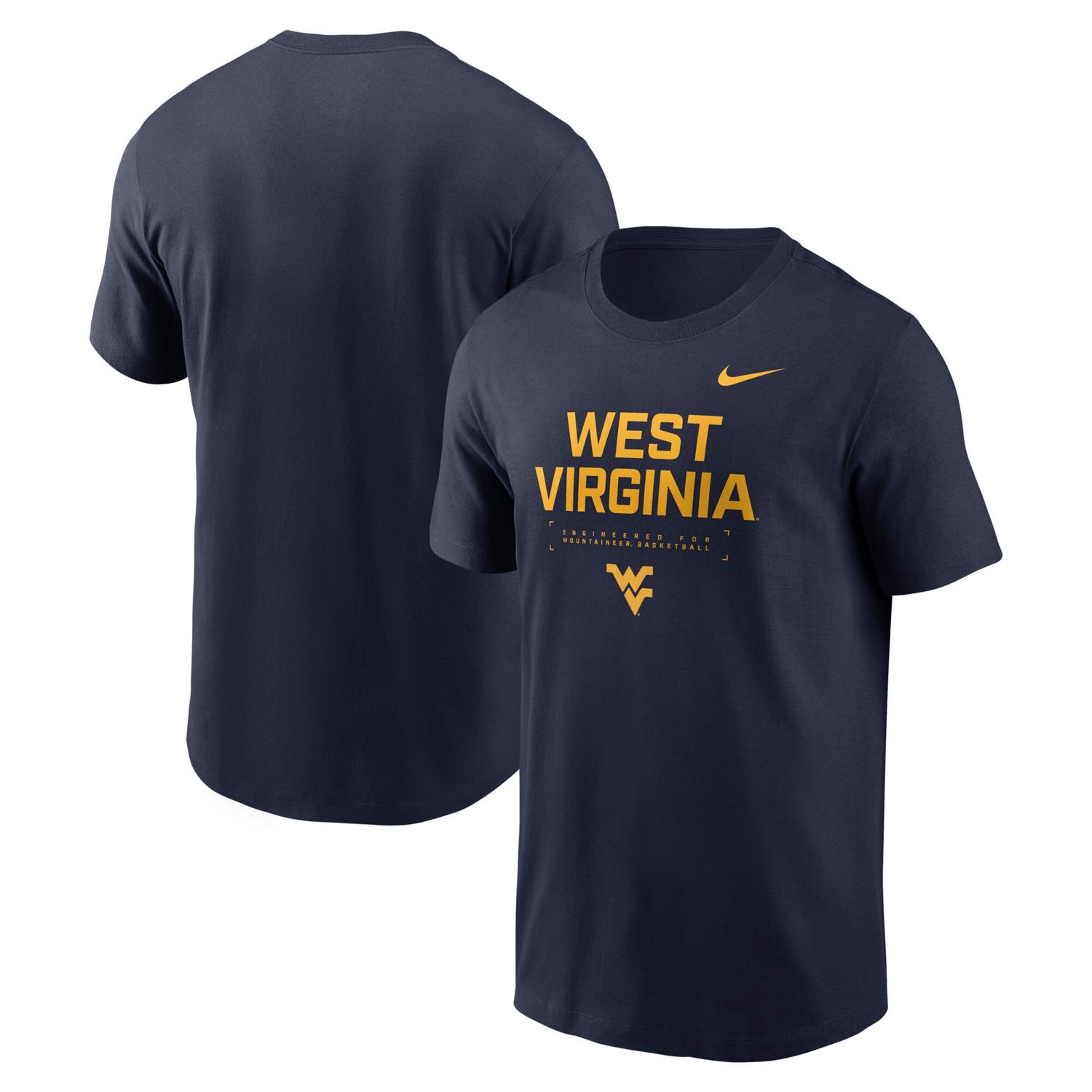 Nike West Virginia Mountaineers 2025 Courtside Basketball Performance T-Shirt