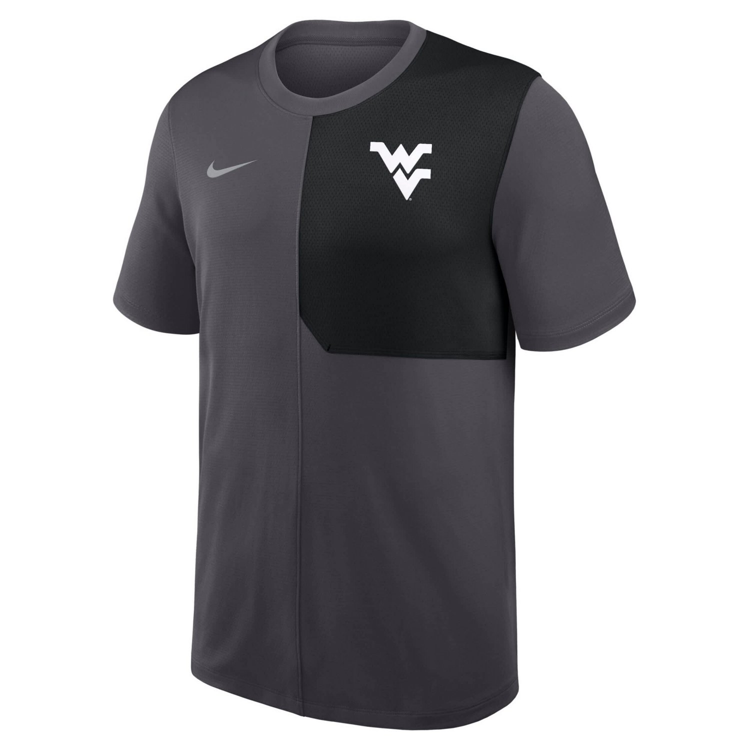 Nike West Virginia Mountaineers 2025 Sideline UV Performance Coach T-Shirt - view number 2