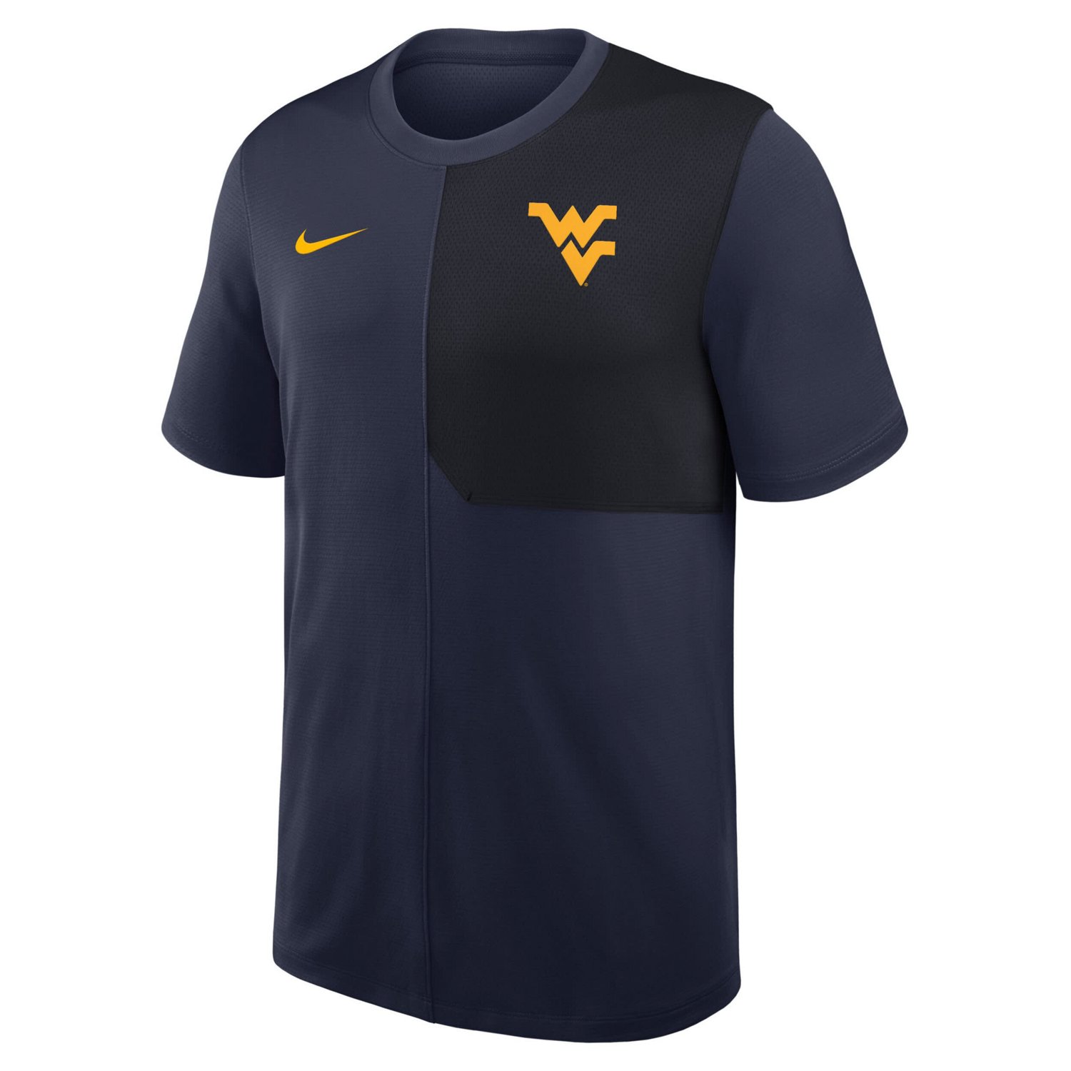 Nike West Virginia Mountaineers 2025 Sideline UV Performance Coach T-Shirt - view number 2