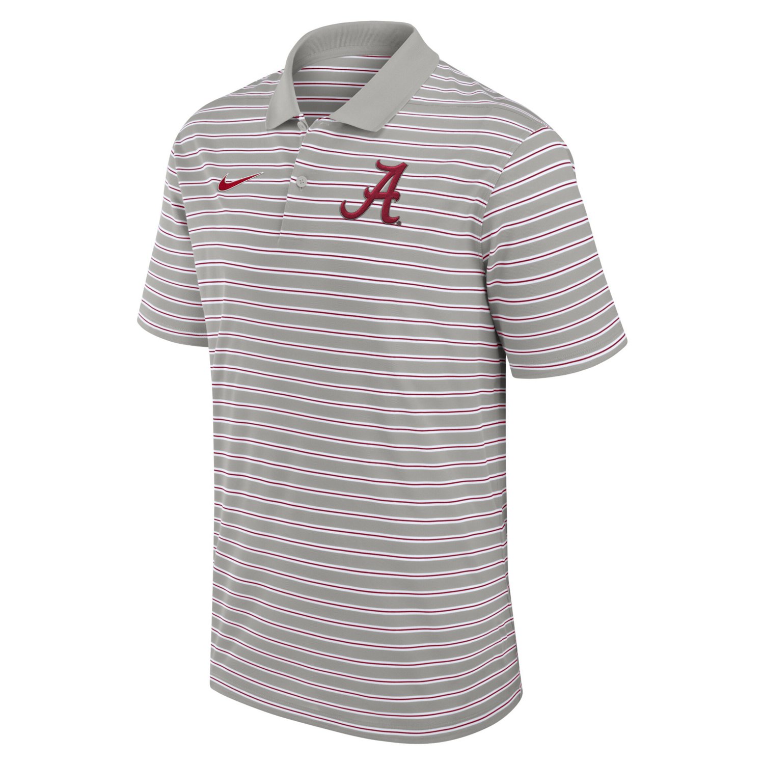 Nike White Alabama Crimson Tide Primetime Victory Striped Performance Polo                                                       - view number 2