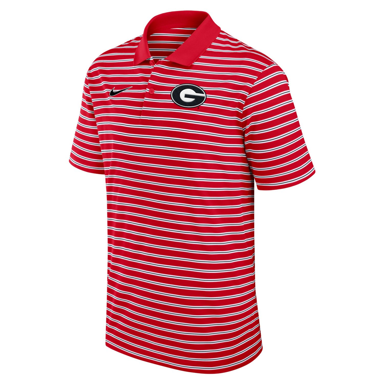 Nike /White Georgia Bulldogs Primetime Victory Striped Performance Polo                                                          - view number 2