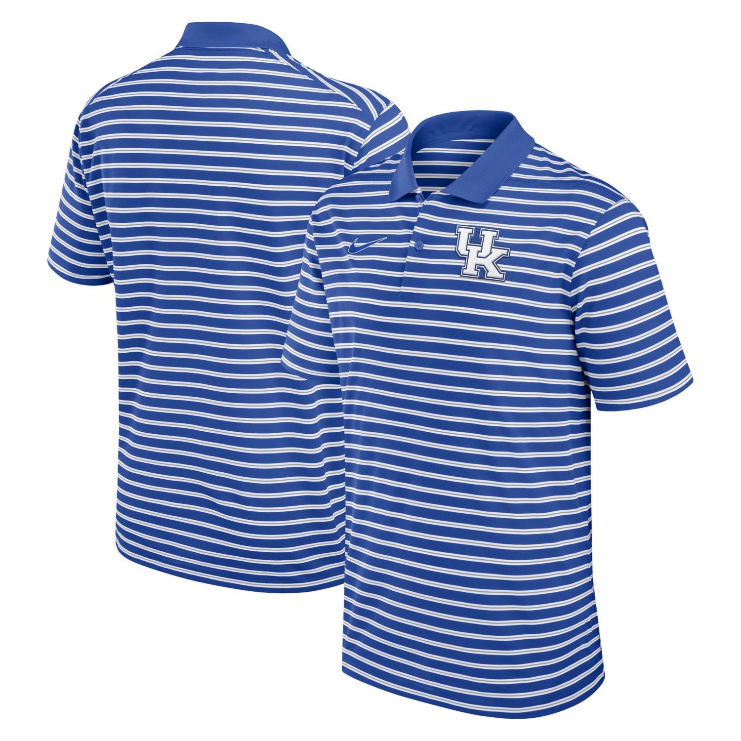 Nike White Kentucky Wildcats Primetime Victory Striped Performance Polo