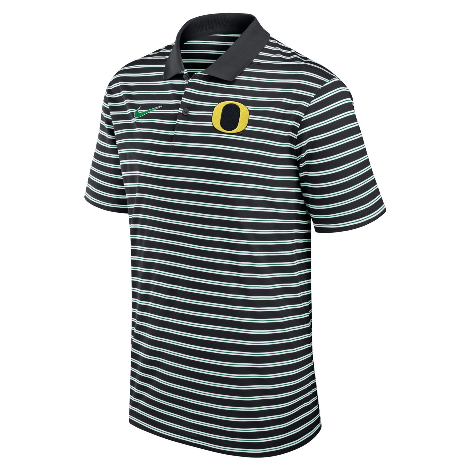Nike White Oregon Ducks Primetime Victory Striped Performance Polo - view number 2