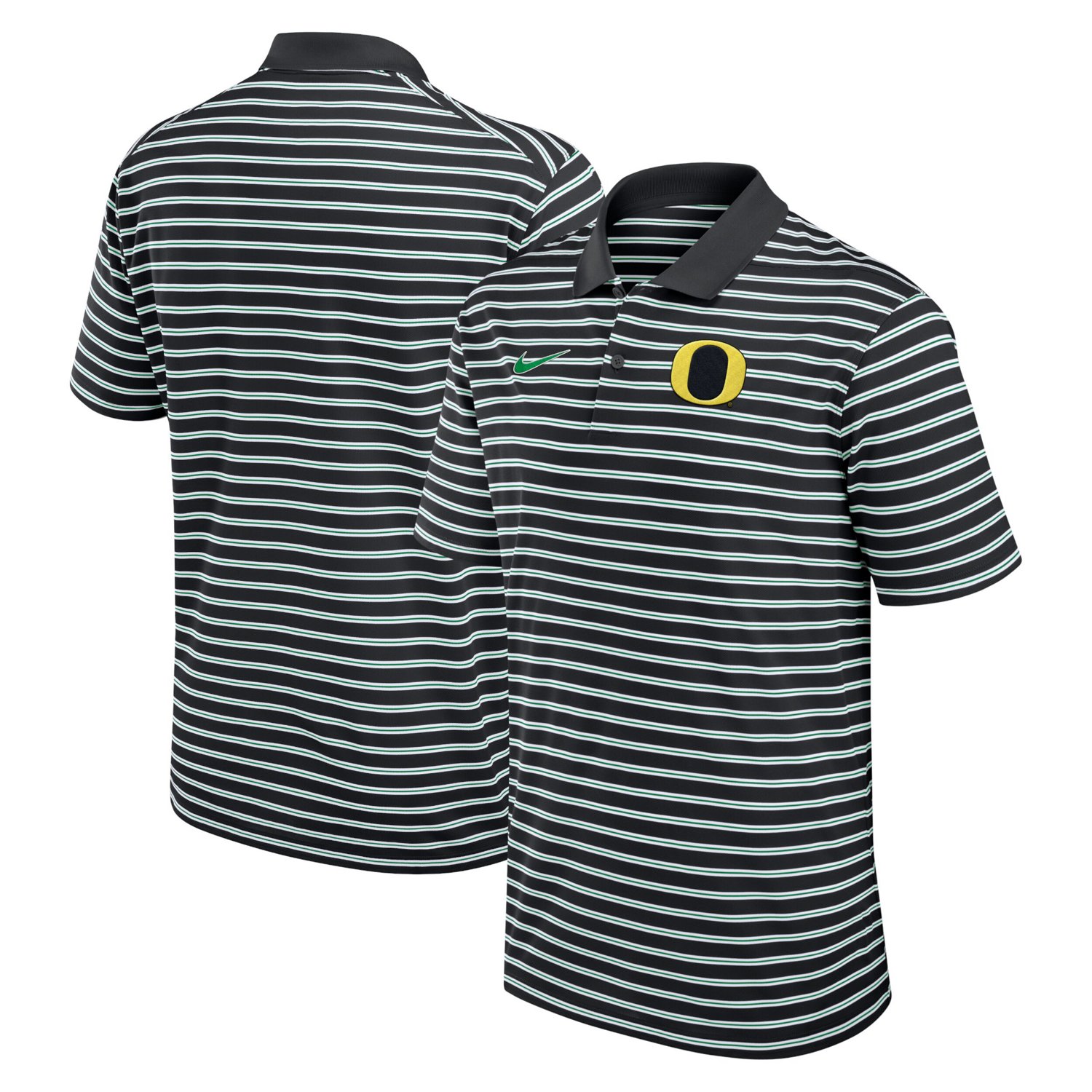 Nike White Oregon Ducks Primetime Victory Striped Performance Polo