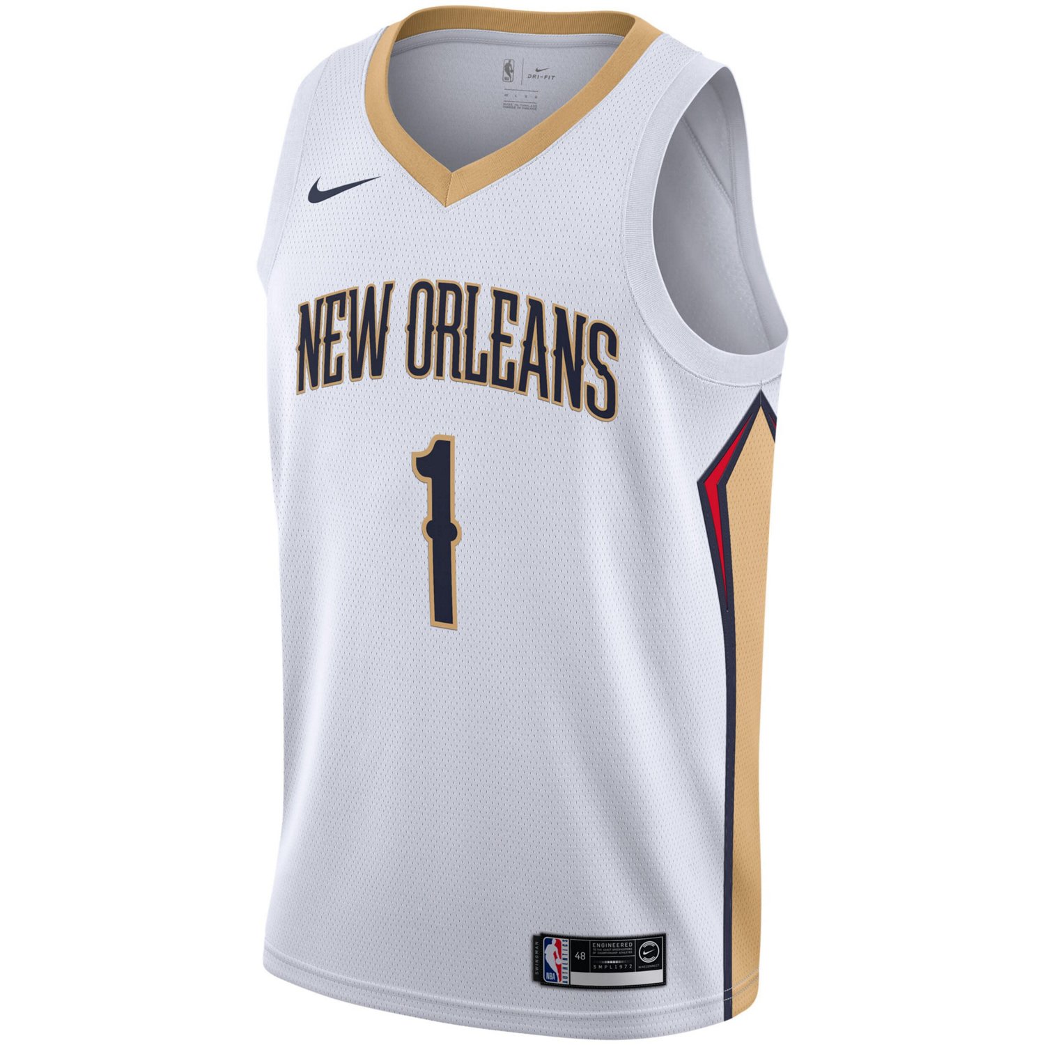 Nike Zion Williamson New Orleans Pelicans 2019/2020 Swingman Jersey - Association Edition                                        - view number 2