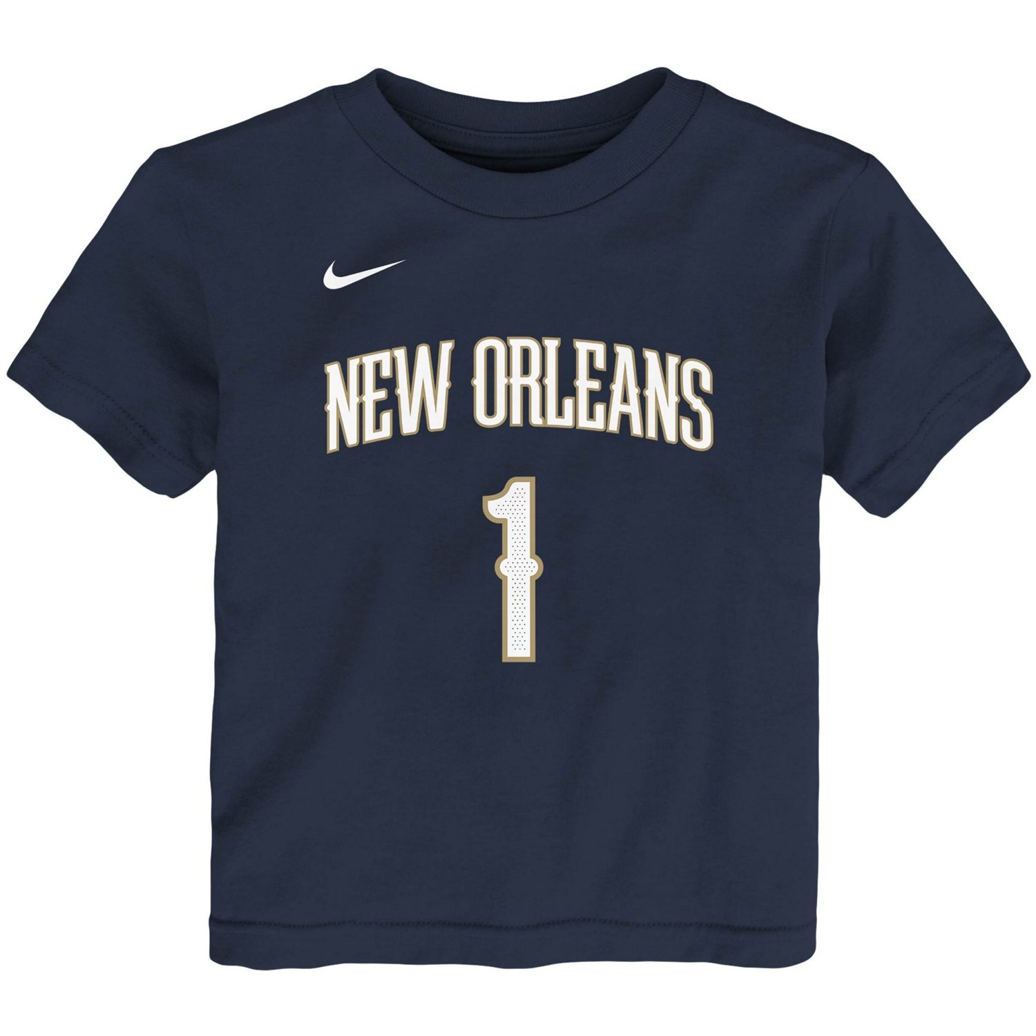 Nike Zion Williamson New Orleans Pelicans Logo Name  Number T-Shirt