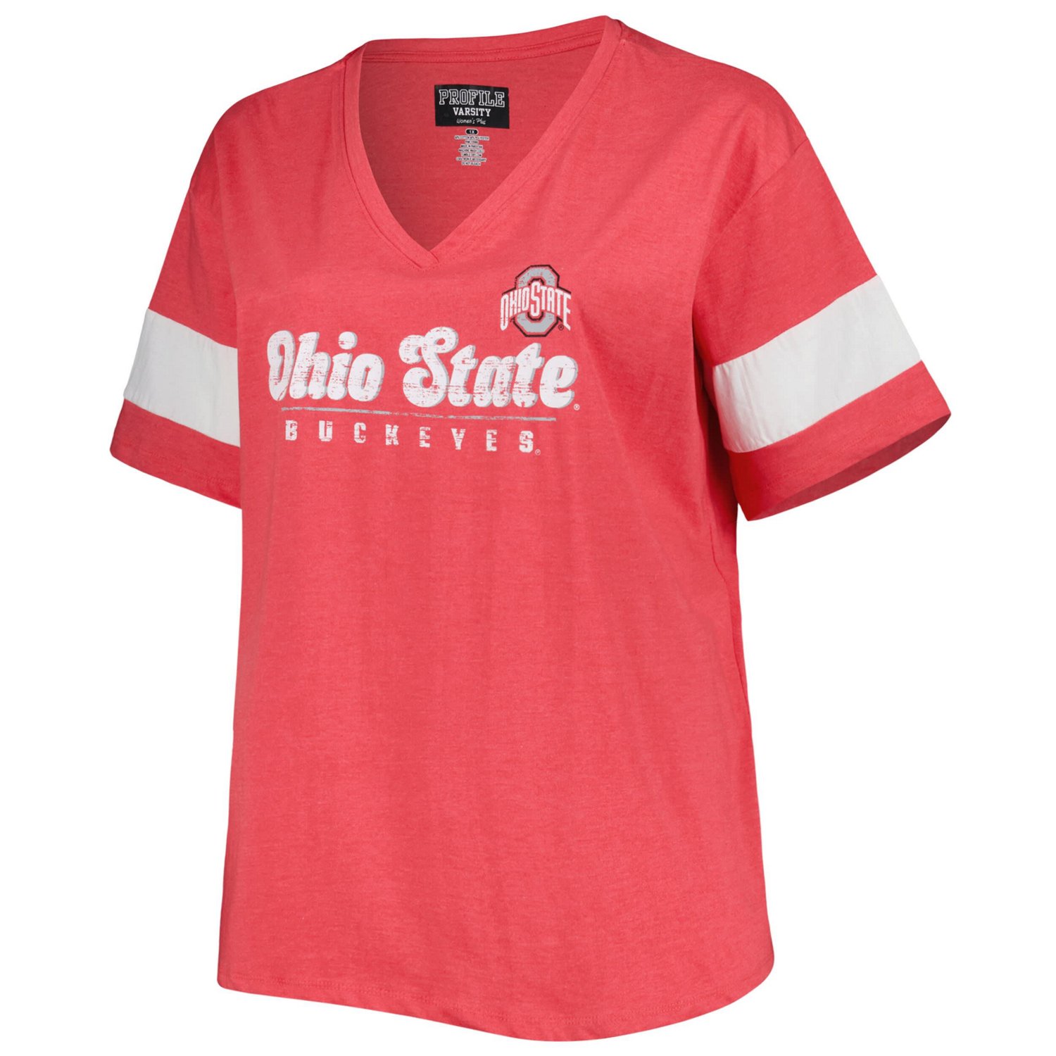 Ohio State Buckeyes Plus Size Give it All V-Neck T-Shirt - view number 2