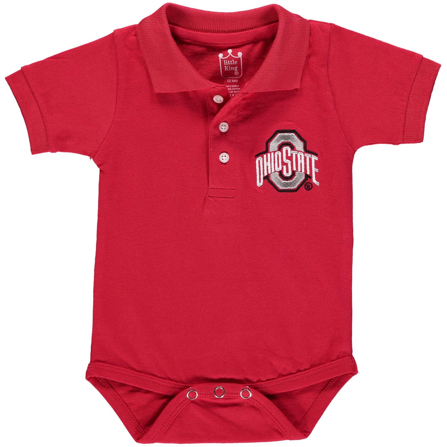 Ohio State Buckeyes Polo Bodysuit                                                                                                - view number 1