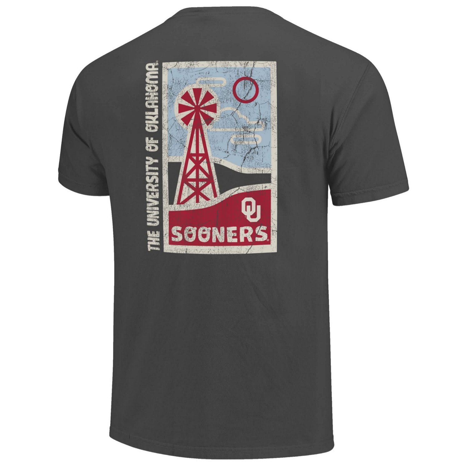 Oklahoma Sooners Comfort Colors Minimal Vista Distressed Graphics T-Shirt - view number 3