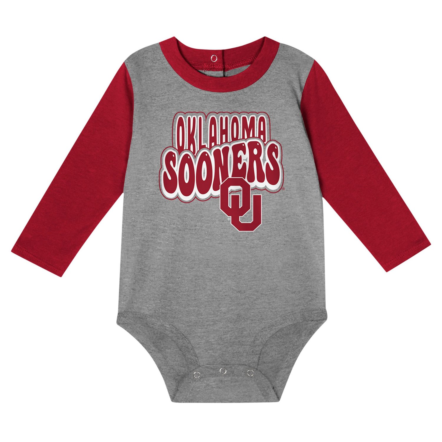 Oklahoma Sooners Double Up Long Sleeve Bodysuit  Pant Set - view number 2