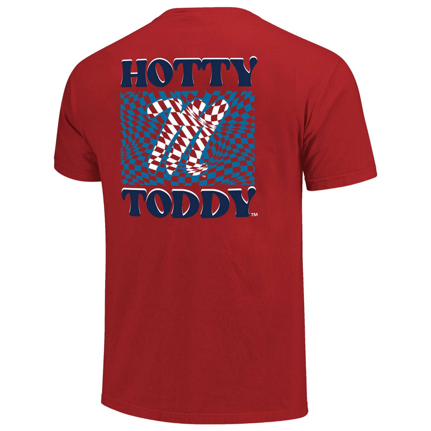 Ole Miss Rebels Comfort Colors Checkered Mascot T-Shirt                                                                          - view number 3