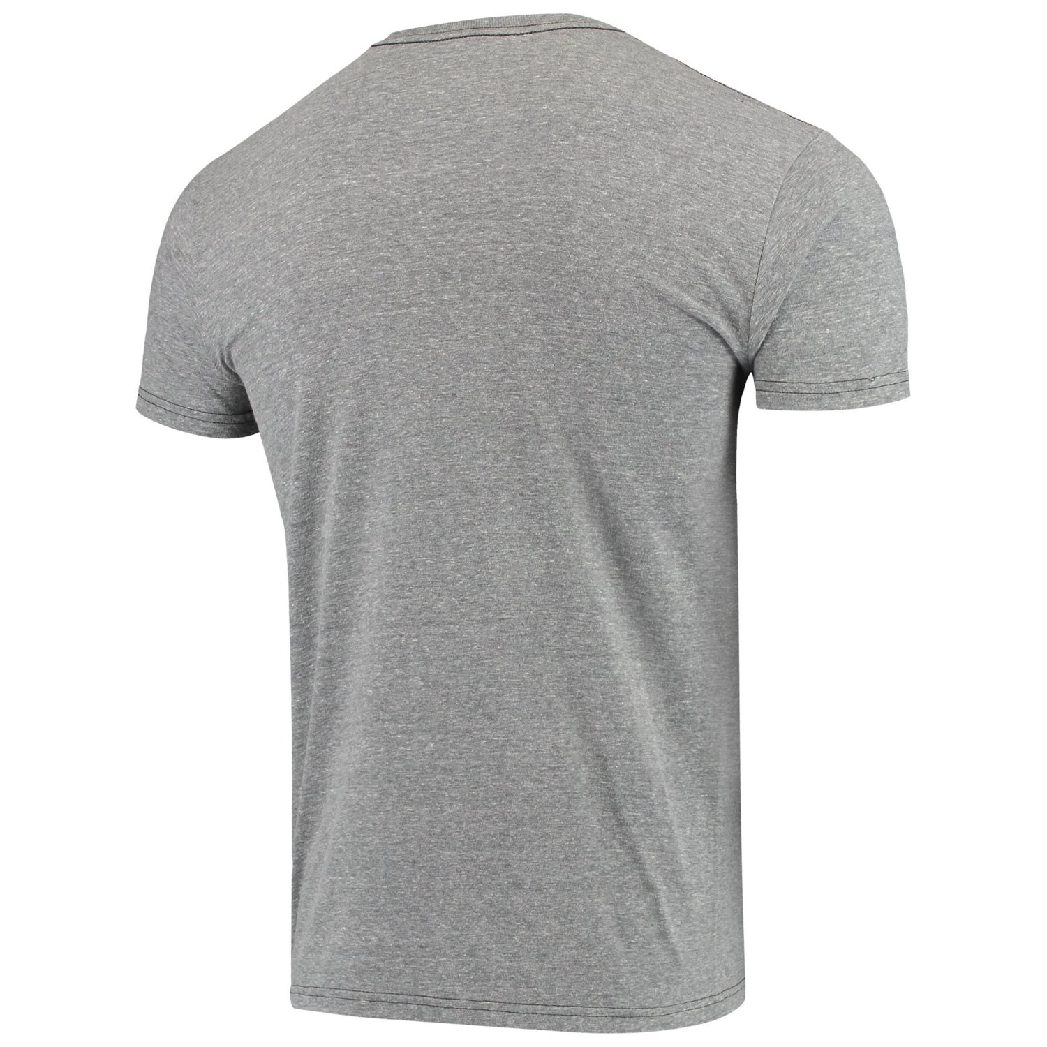Original Retro Brand Heathered Gray Michigan Wolverines Vintage Hail Tri-Blend T-Shirt - view number 3