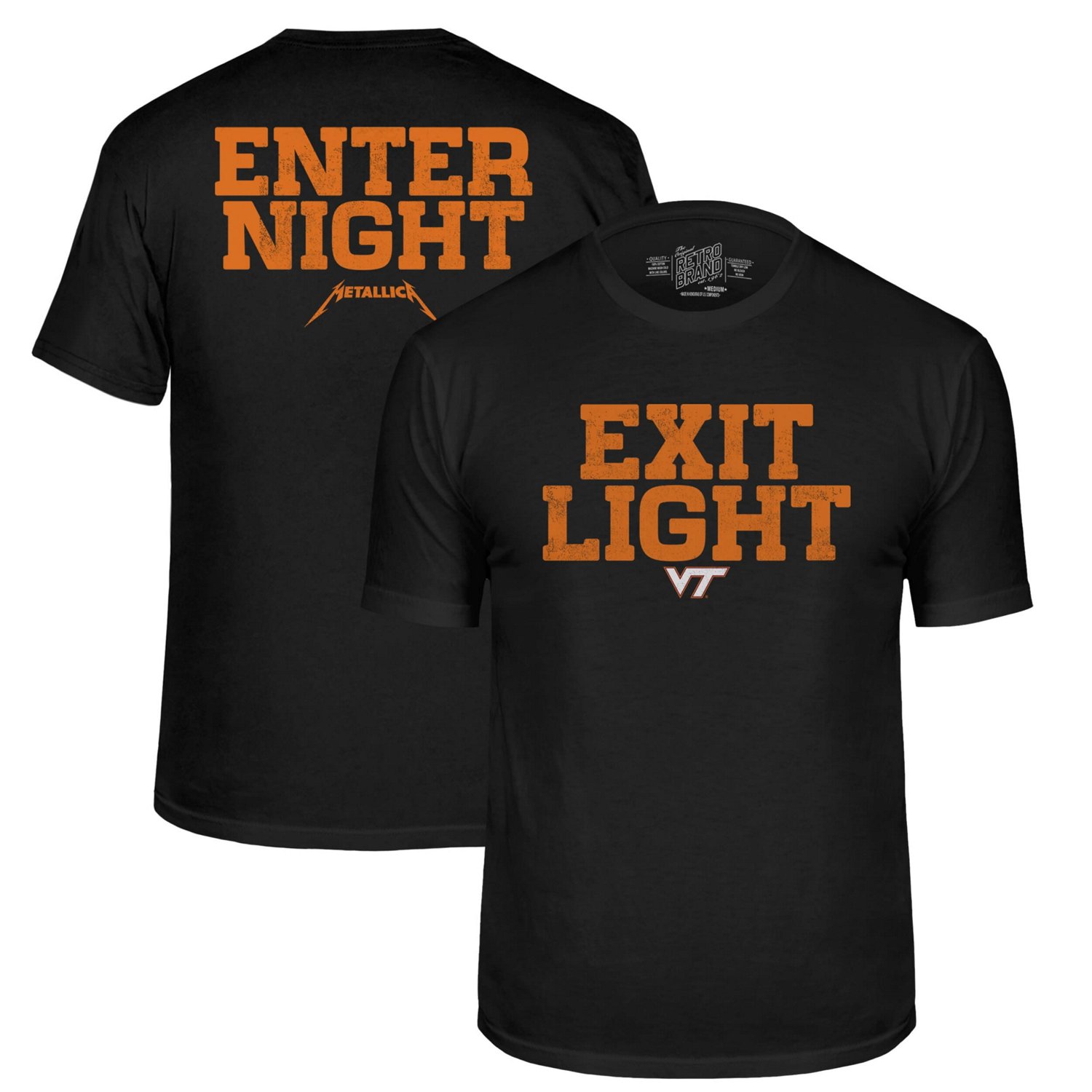 Original Retro Brand Virginia Tech Hokies Metallica Retro T-Shirt - view number 1