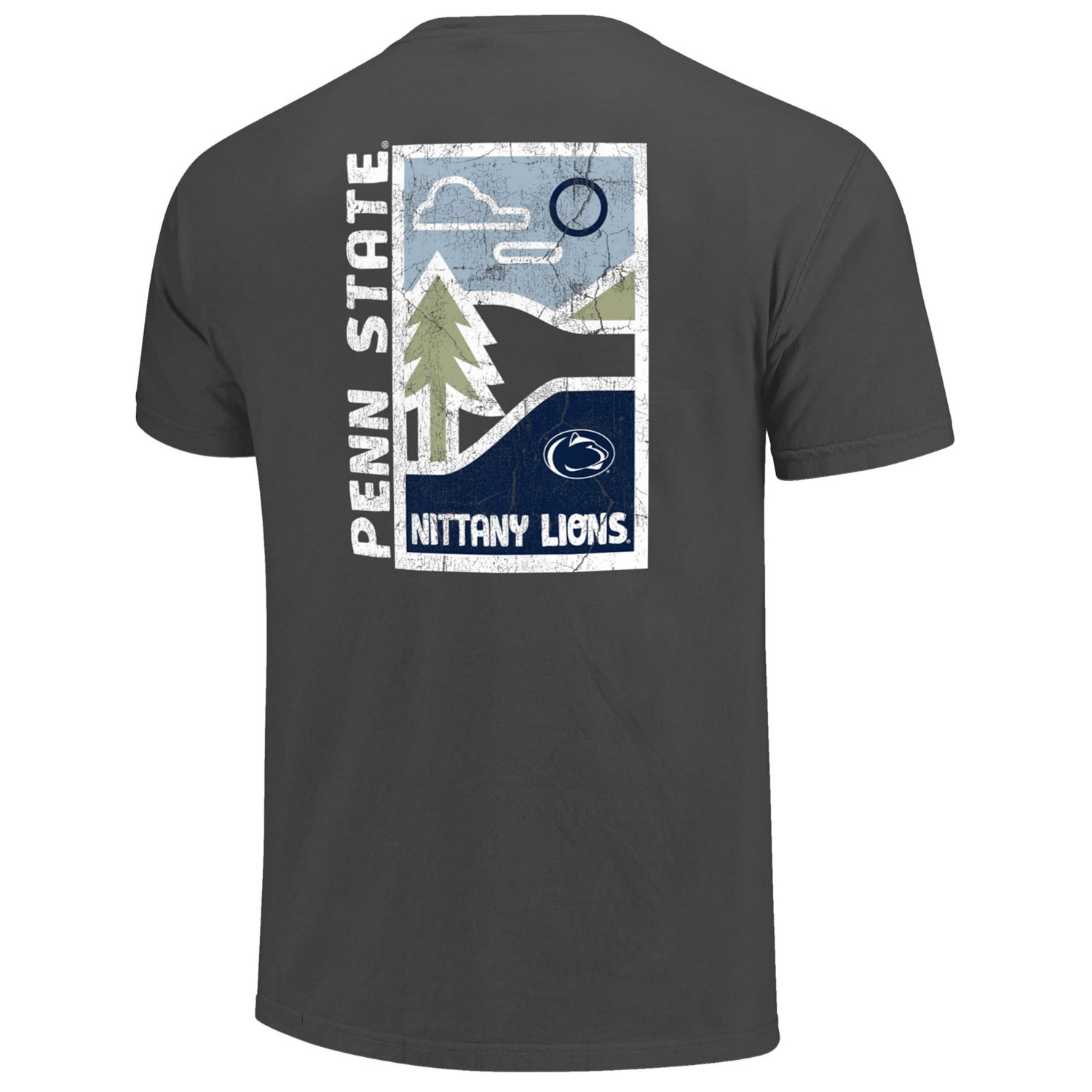 Penn State Nittany Lions Comfort Colors Minimal Vista Distressed Graphics T-Shirt - view number 3