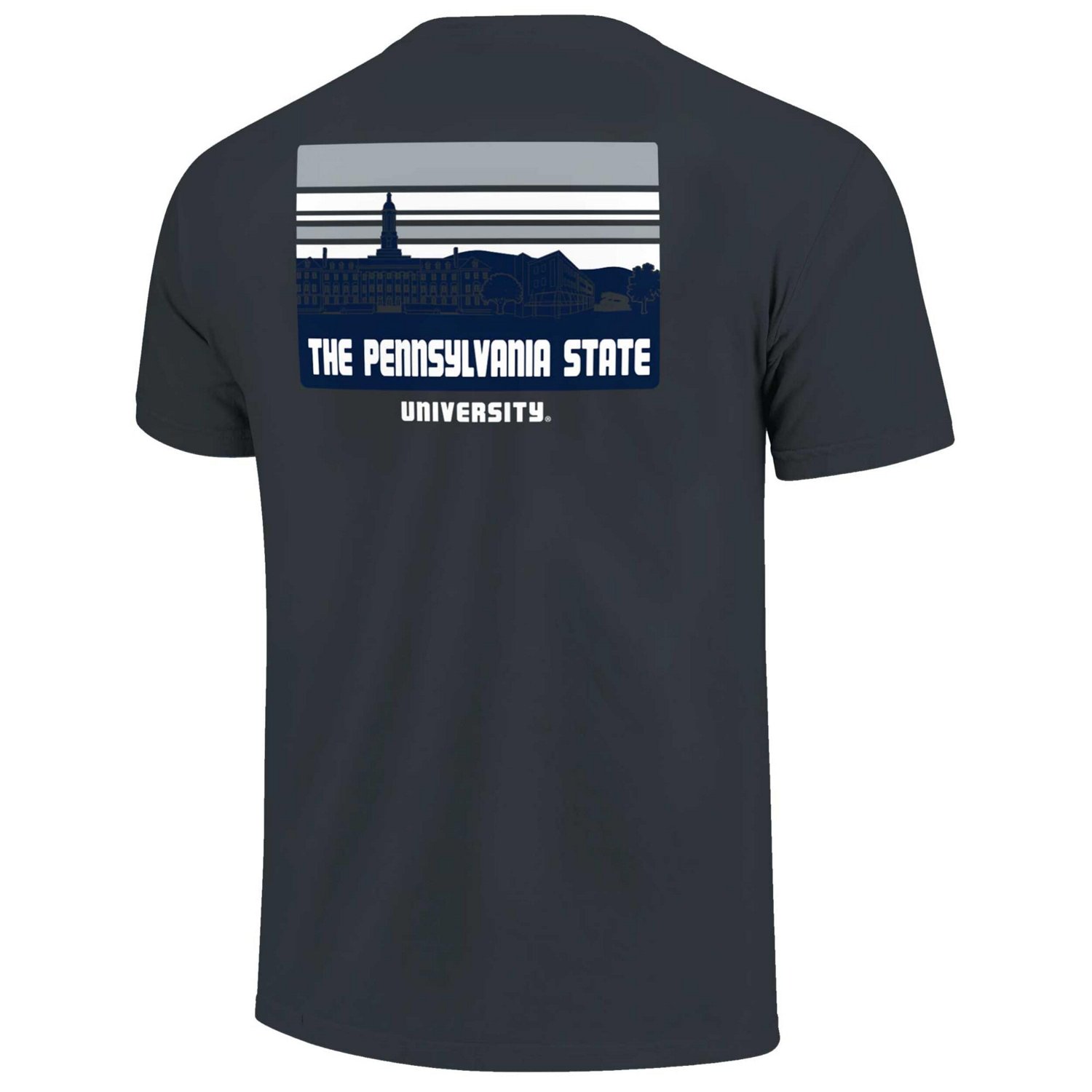 Penn State Nittany Lions Striped Campus Skyline T-Shirt - view number 3