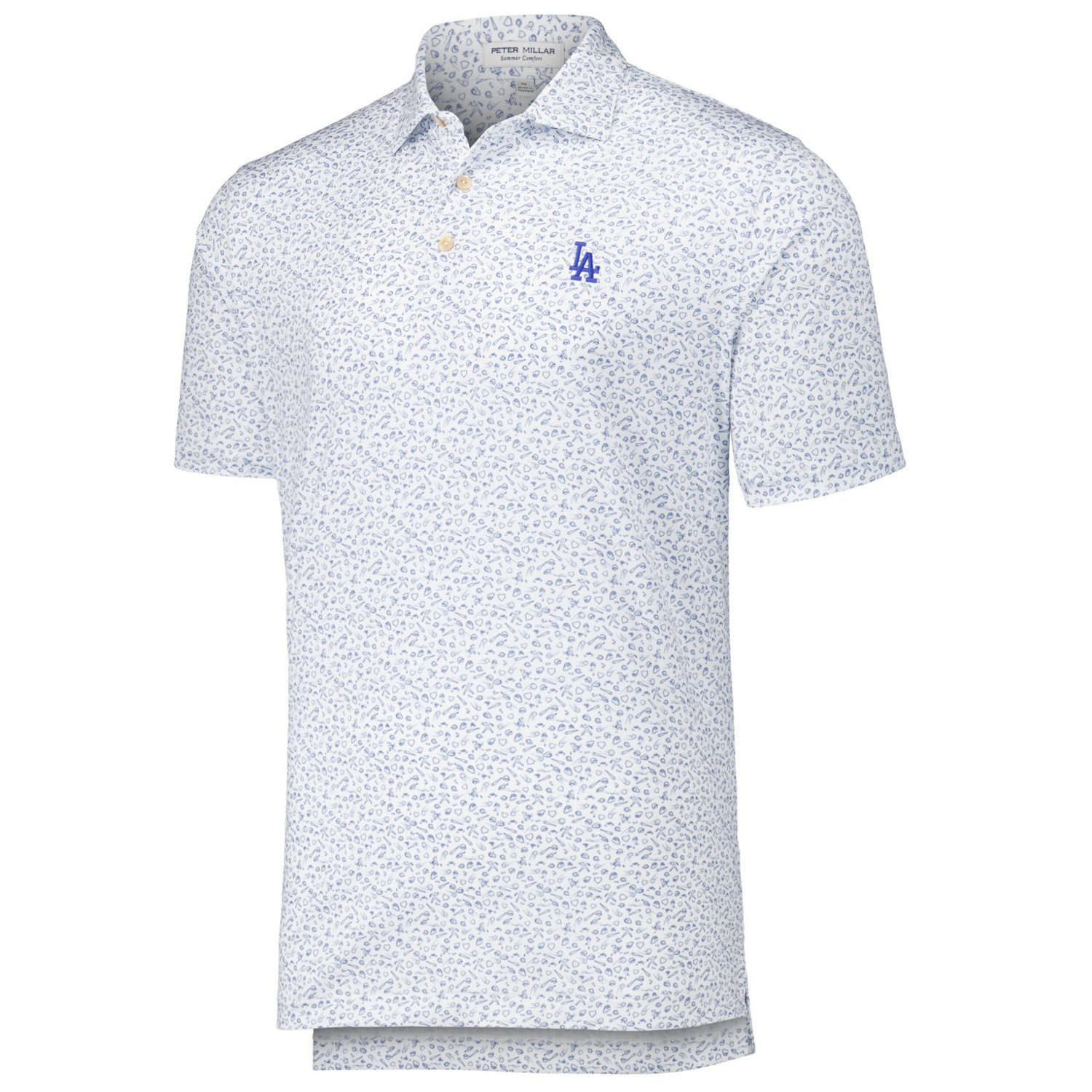 Peter Millar Los Angeles Dodgers Batter Up Performance Jersey Polo