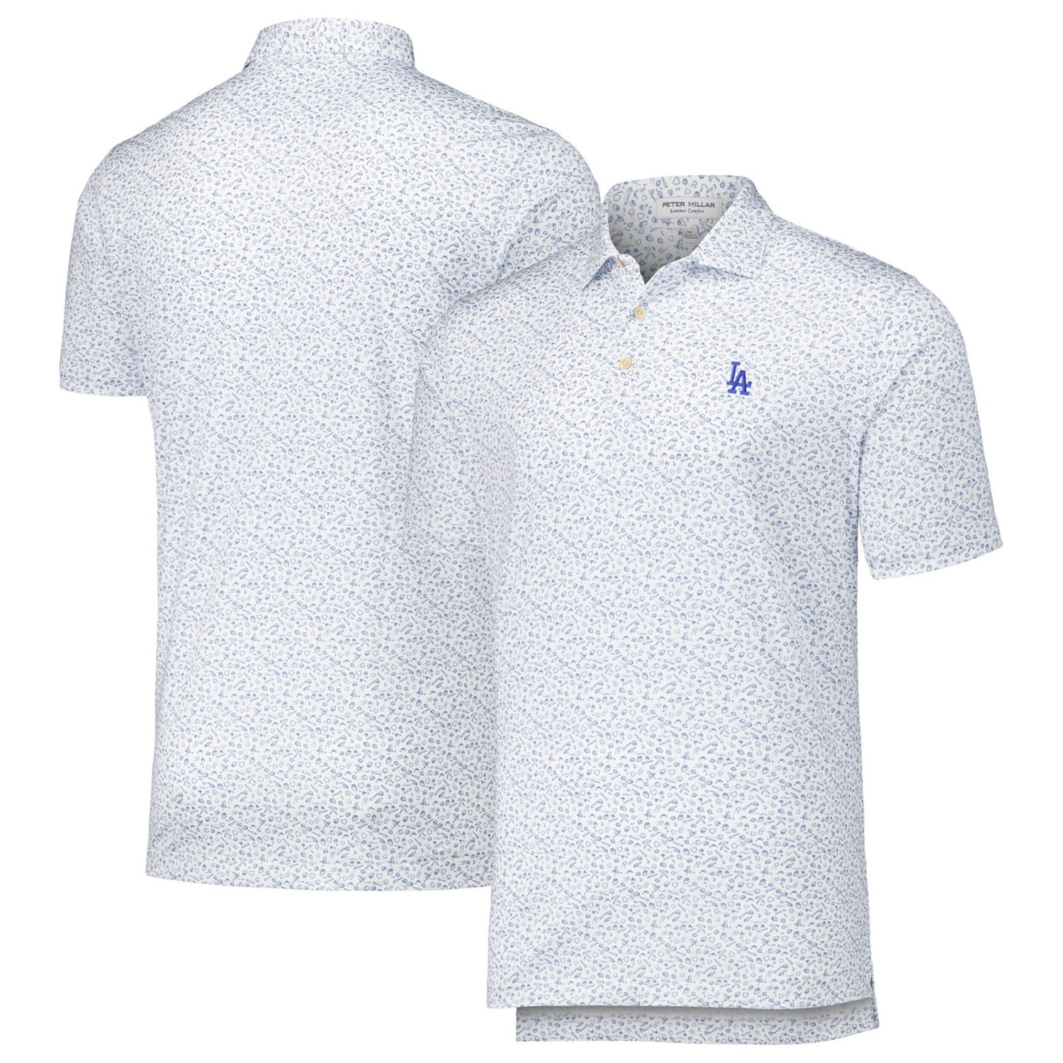 Peter Millar Los Angeles Dodgers Batter Up Performance Jersey Polo