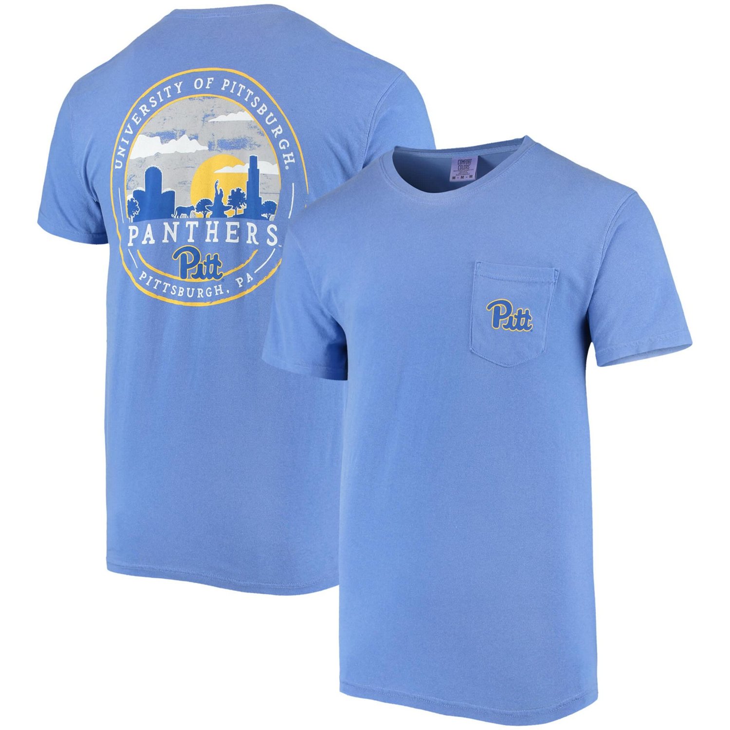 Pitt Panthers Circle Campus Scene T-Shirt - view number 1