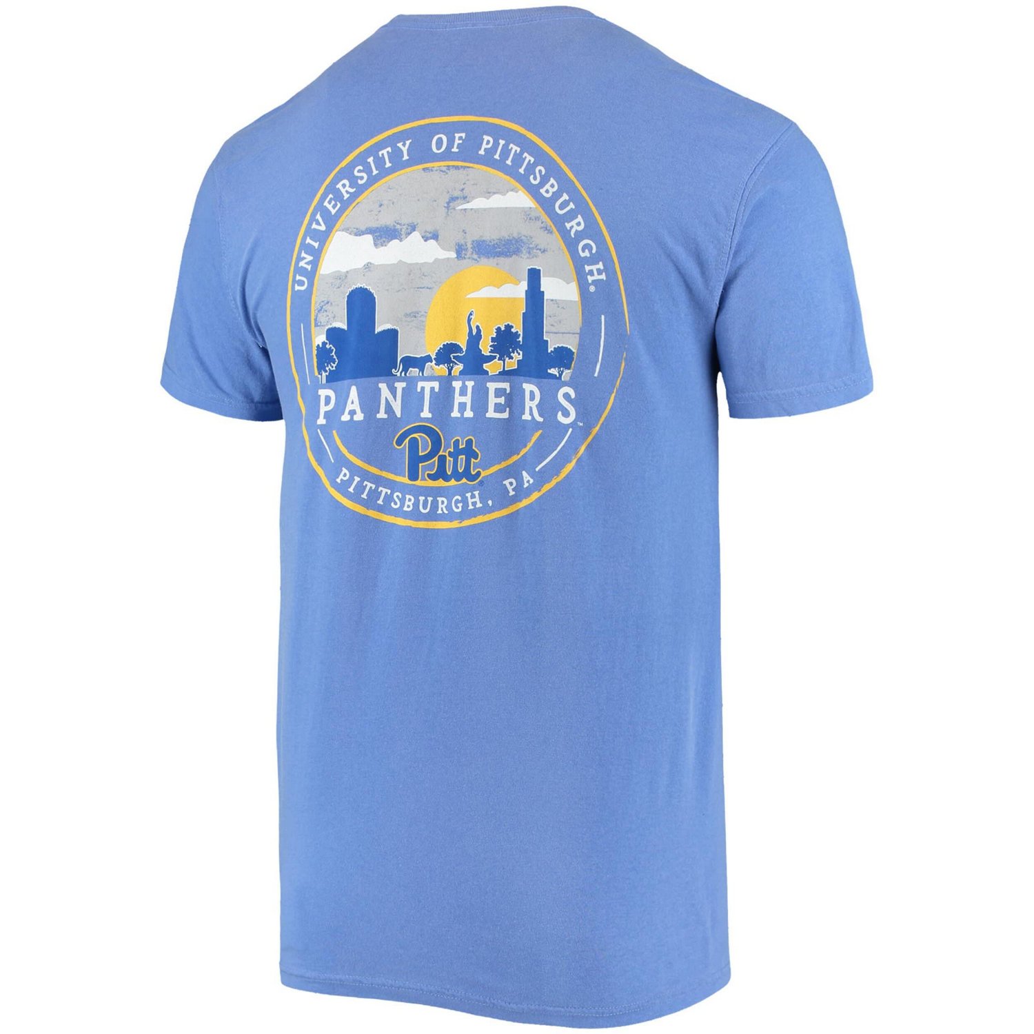 Pitt Panthers Circle Campus Scene T-Shirt - view number 3