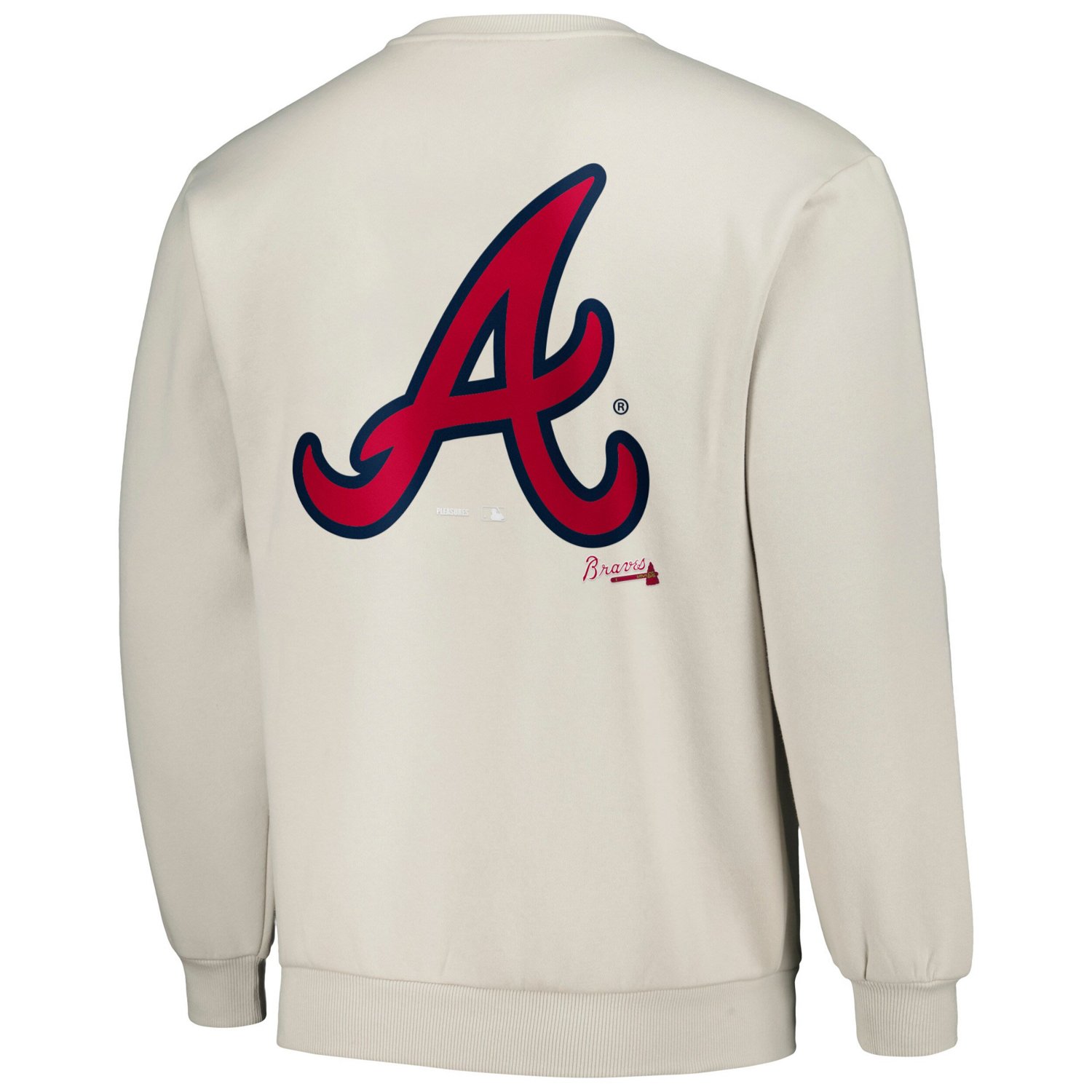 PLEASURES Atlanta Braves Ballpark Pullover Sweatshirt - view number 3