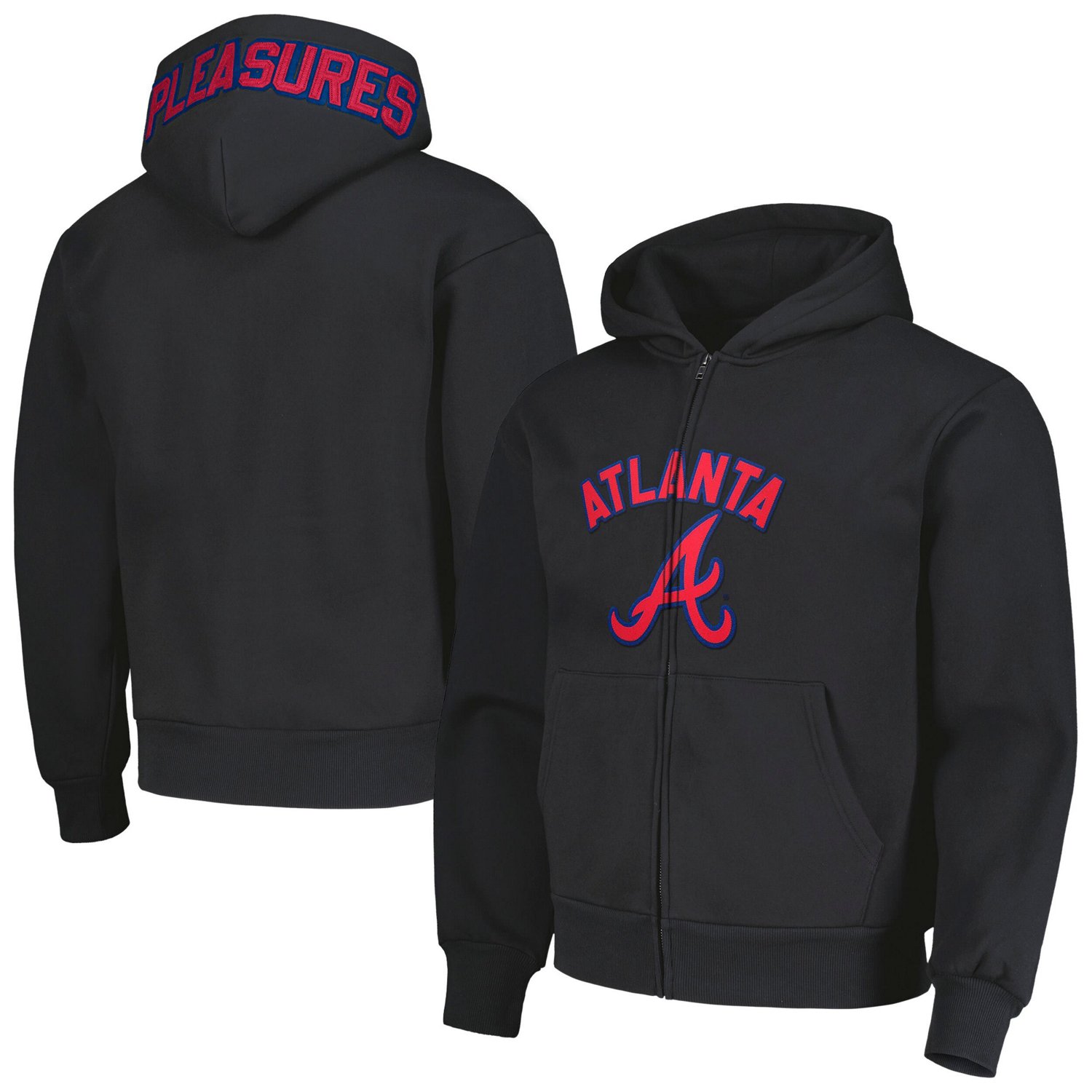 PLEASURES Atlanta Braves Opening Day Full-Zip Hoodie