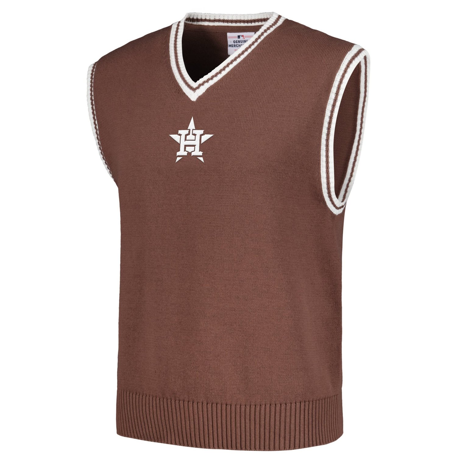 PLEASURES Houston Astros Knit V-Neck Pullover Sweater Vest - view number 2