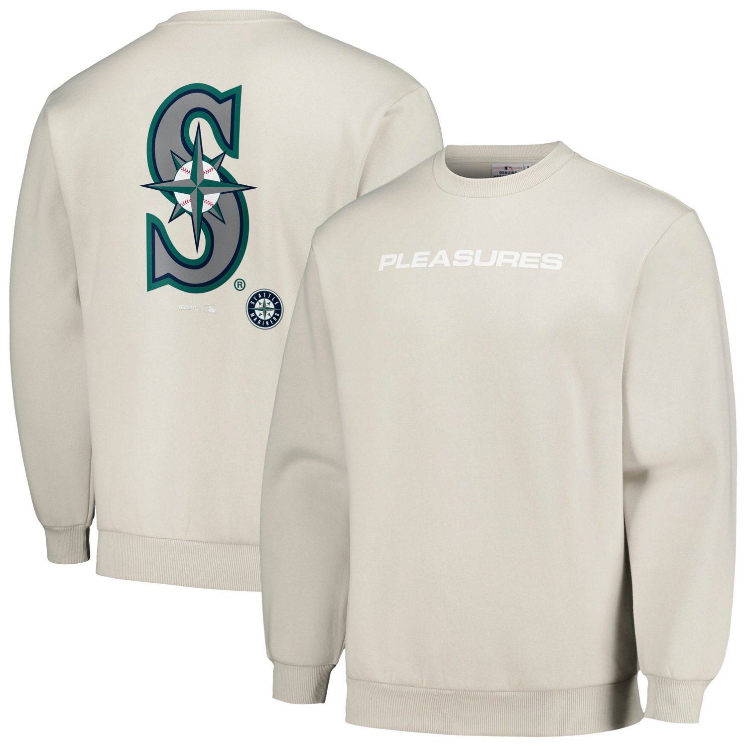 PLEASURES Seattle Mariners Ballpark Pullover Sweatshirt