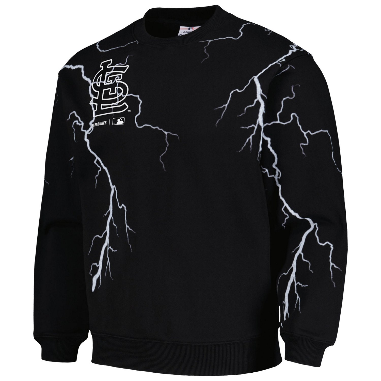 PLEASURES St Louis Cardinals Lightning Crewneck Pullover Sweatshirt - view number 2