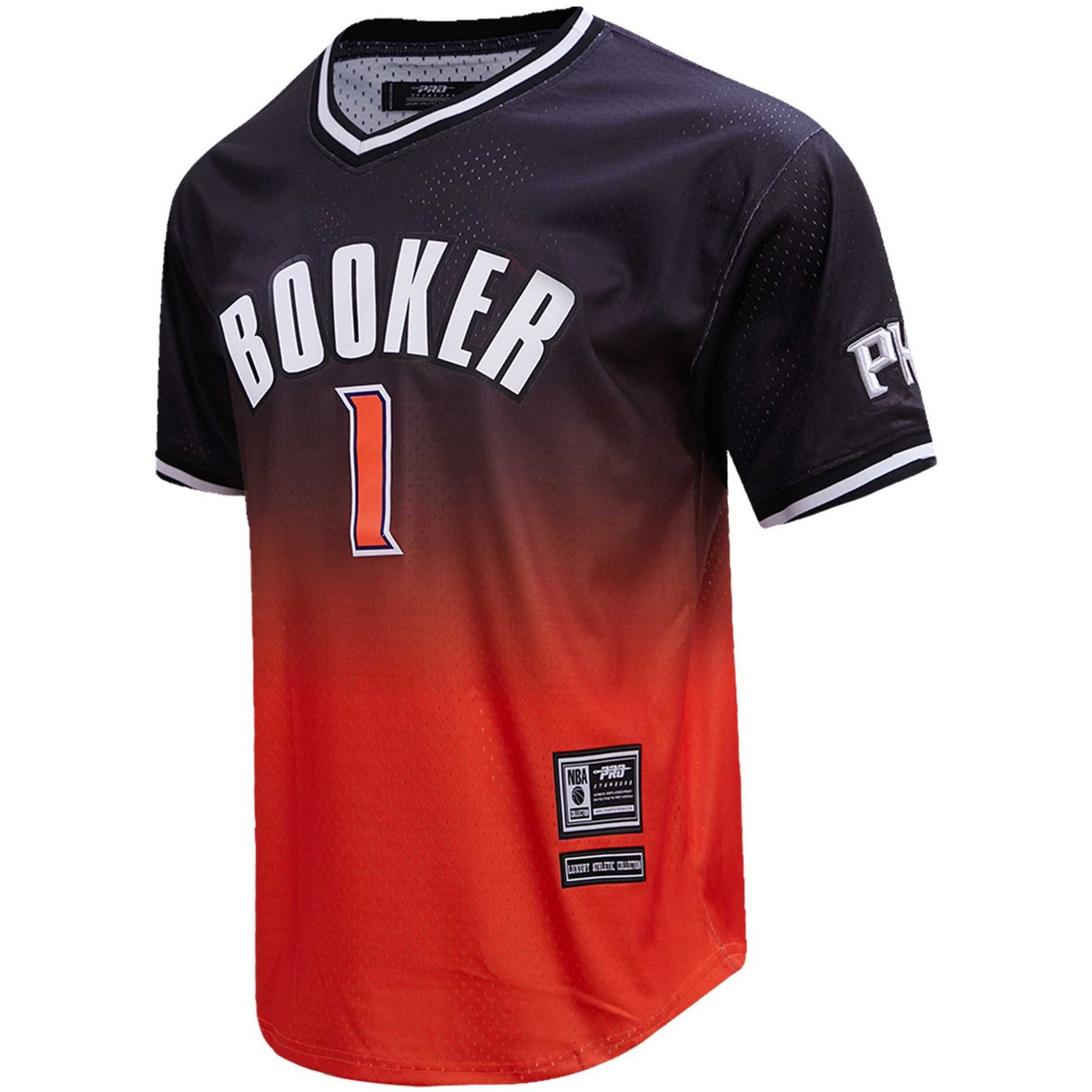 Post Devin Booker /Orange Phoenix Suns Ombre Name  Number T-Shirt