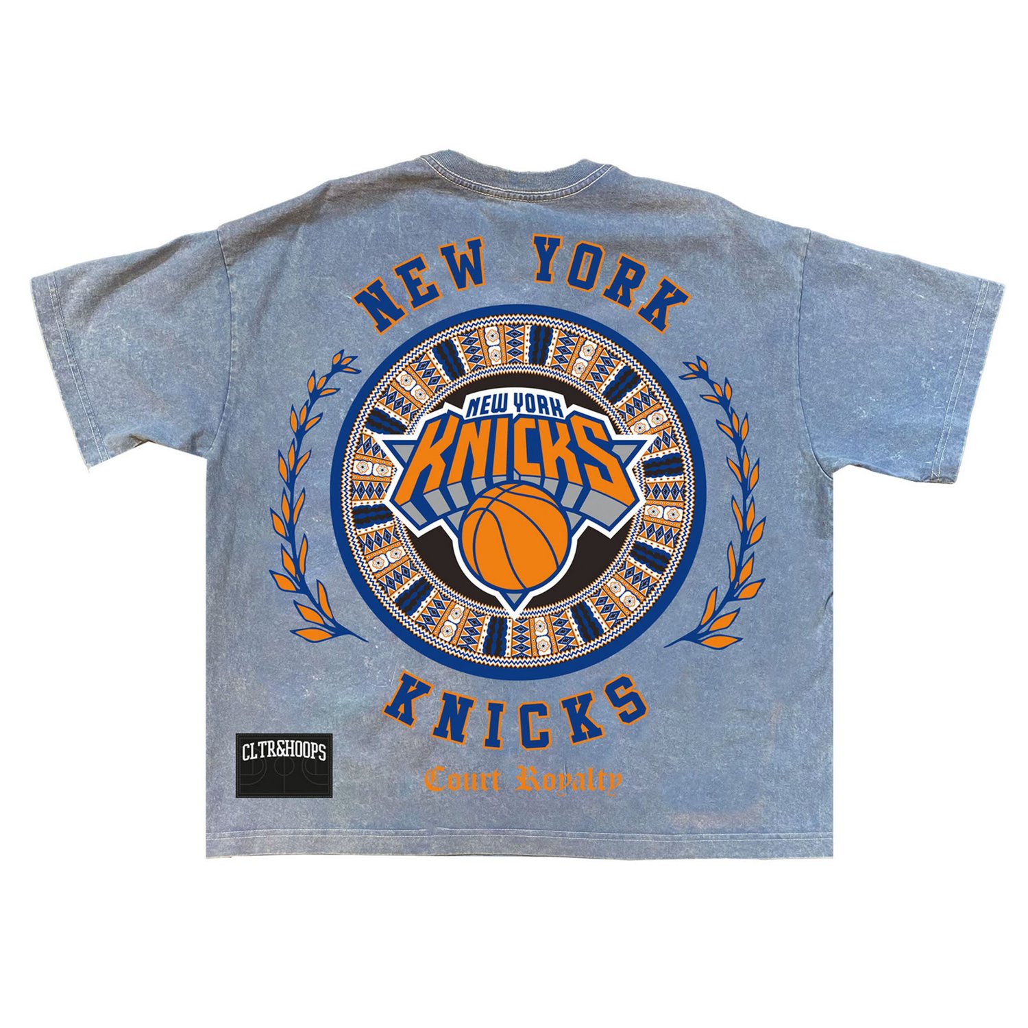 Powder New York Knicks Culture Worldwide Collection Premium T-Shirt - view number 3