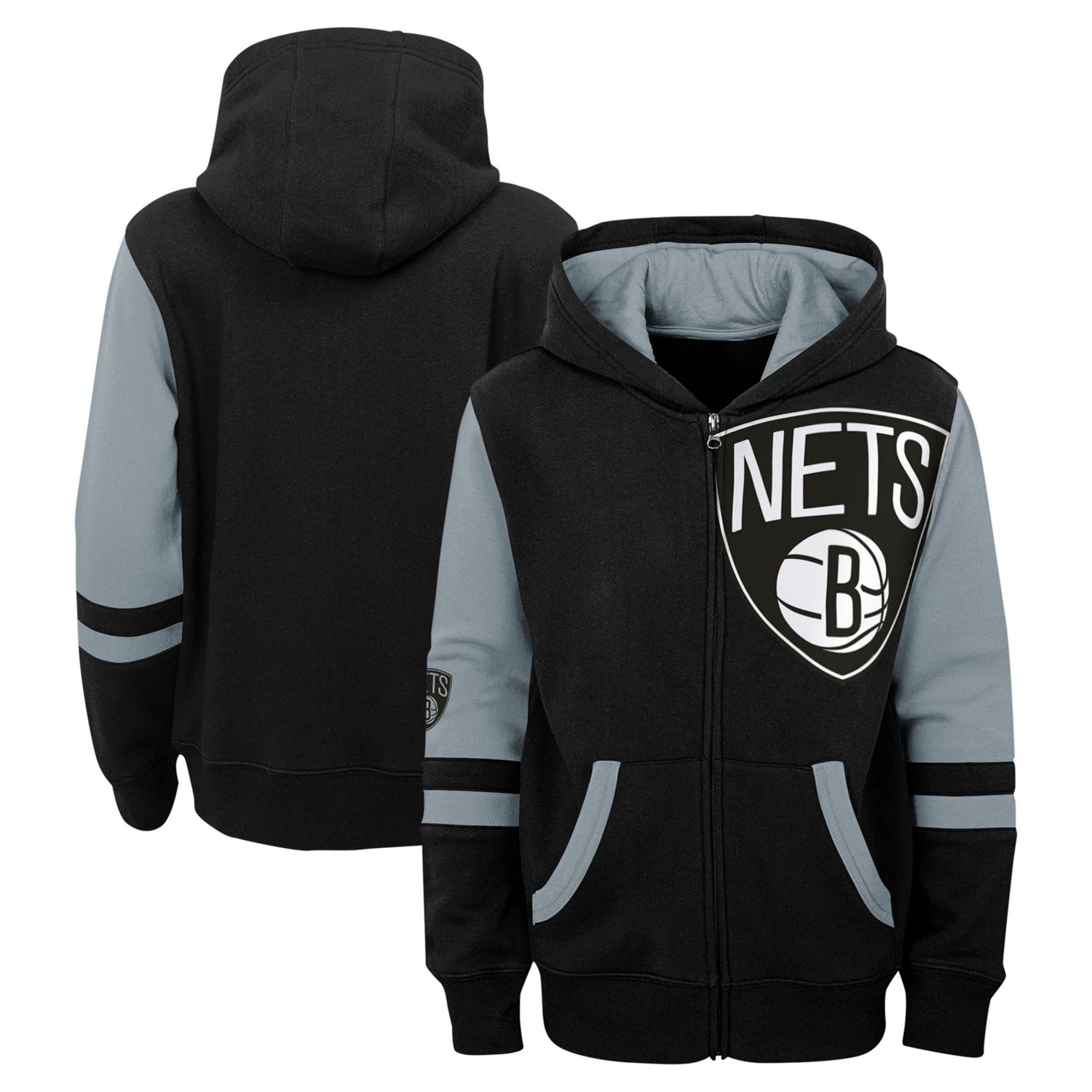 Preschool Brooklyn Nets Straight To The League Full-Zip Hoodie