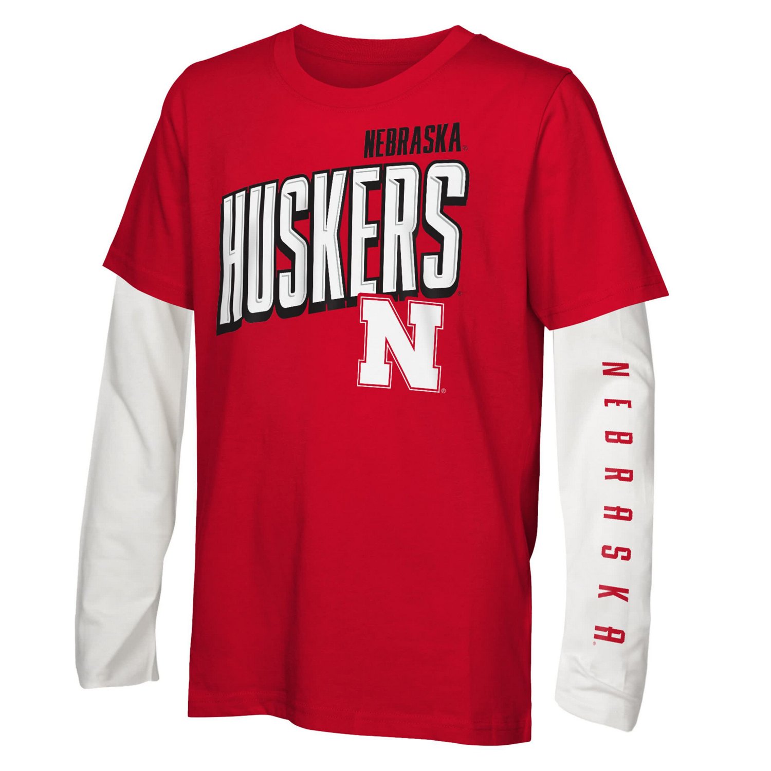 Preschool Outerstuff Nebraska Huskers Mix 3-in-1 Combo T-Shirt Set - view number 4