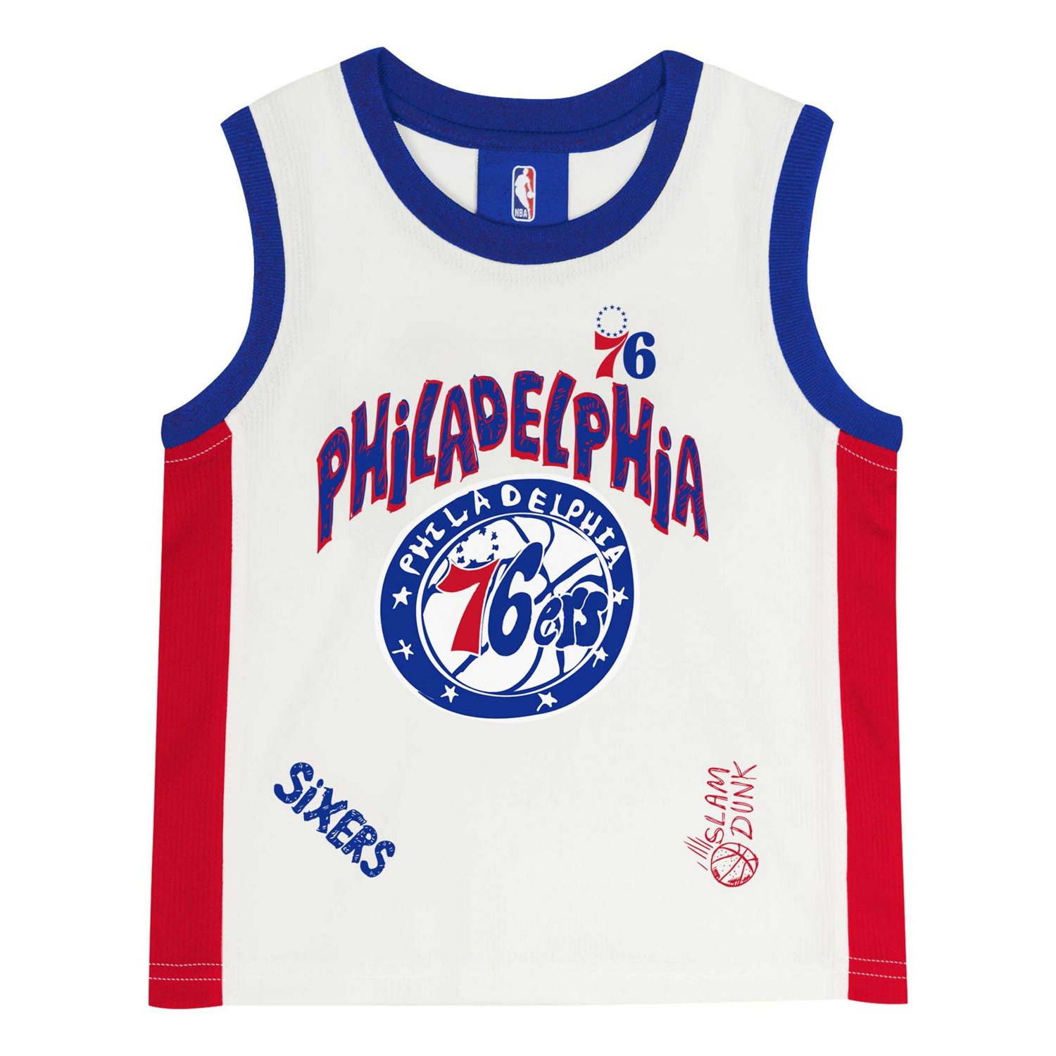 Preschool Philadelphia 76ers Mesh Tank Top and Shorts Set - view number 2