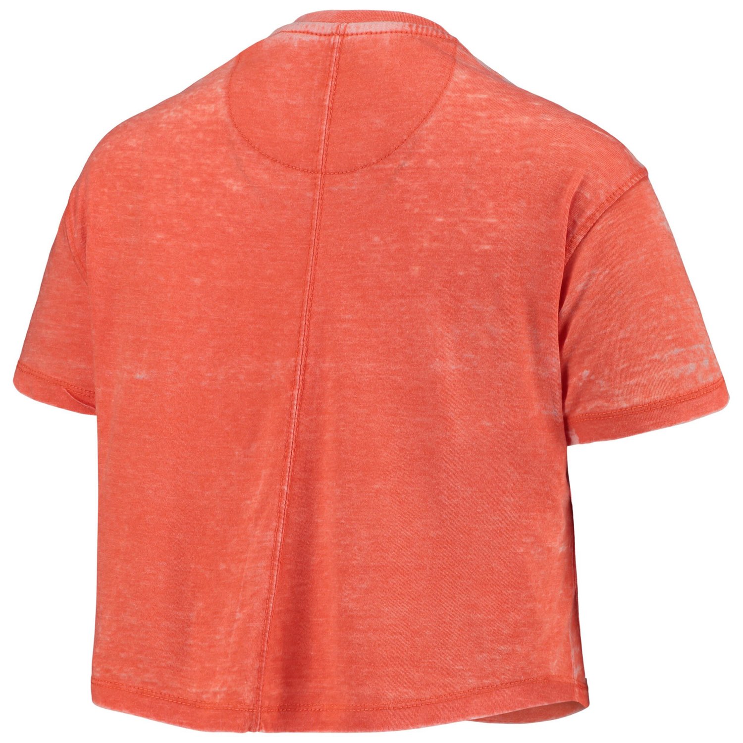 Pressbox Clemson Tigers Edith Vintage Burnout Crop T-Shirt - view number 3