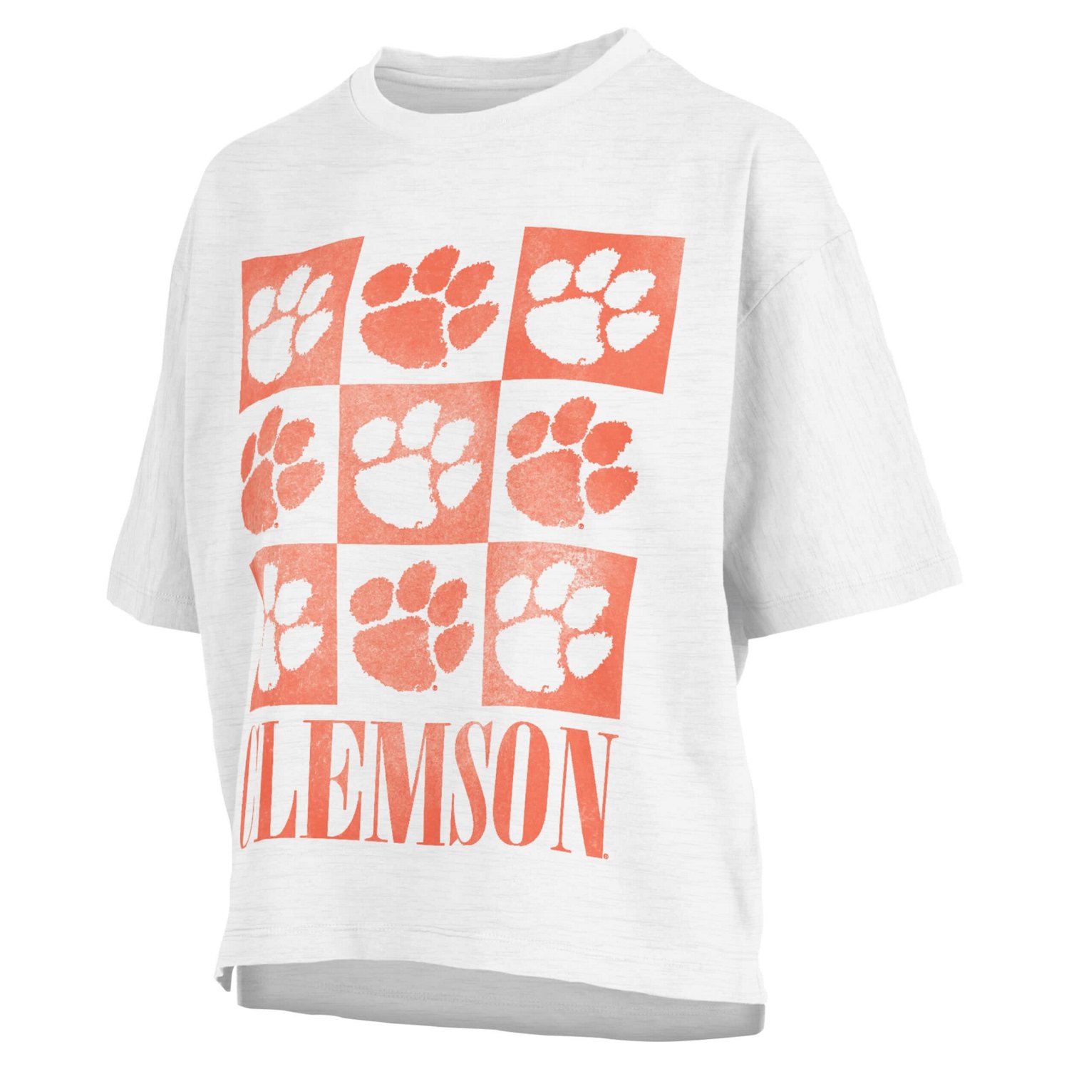 Pressbox Clemson Tigers Motley Crew Andy Waist Length Oversized T-Shirt - view number 1