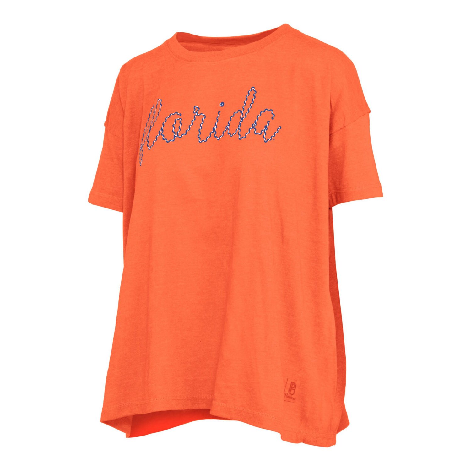 Pressbox Heather Florida Gators Swirl Script Twisted Team Color Stitched Oversized T-Shirt - view number 2