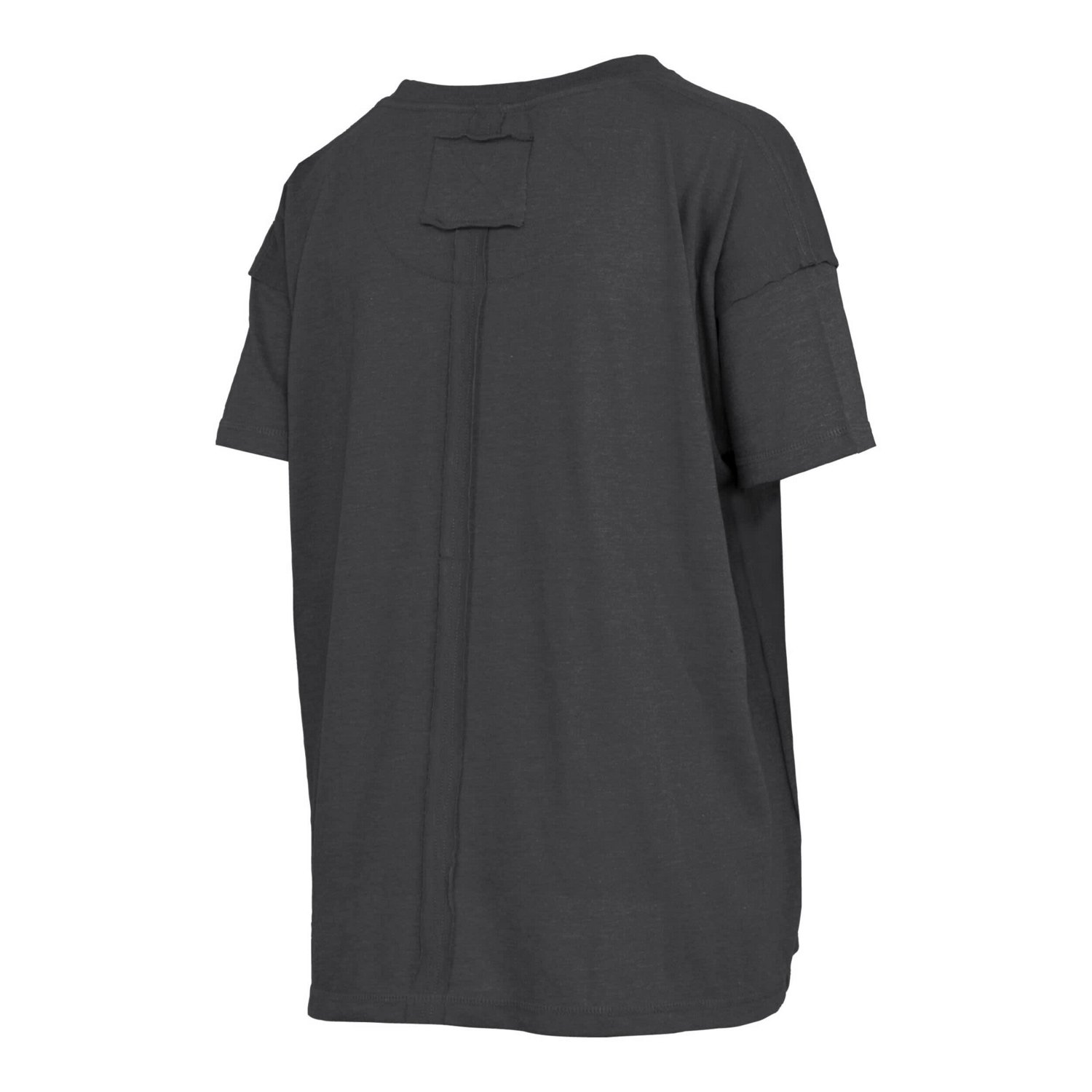Pressbox Heather Ohio State Buckeyes Swirl Script Twisted Team Color Stitched Oversized T-Shirt - view number 3
