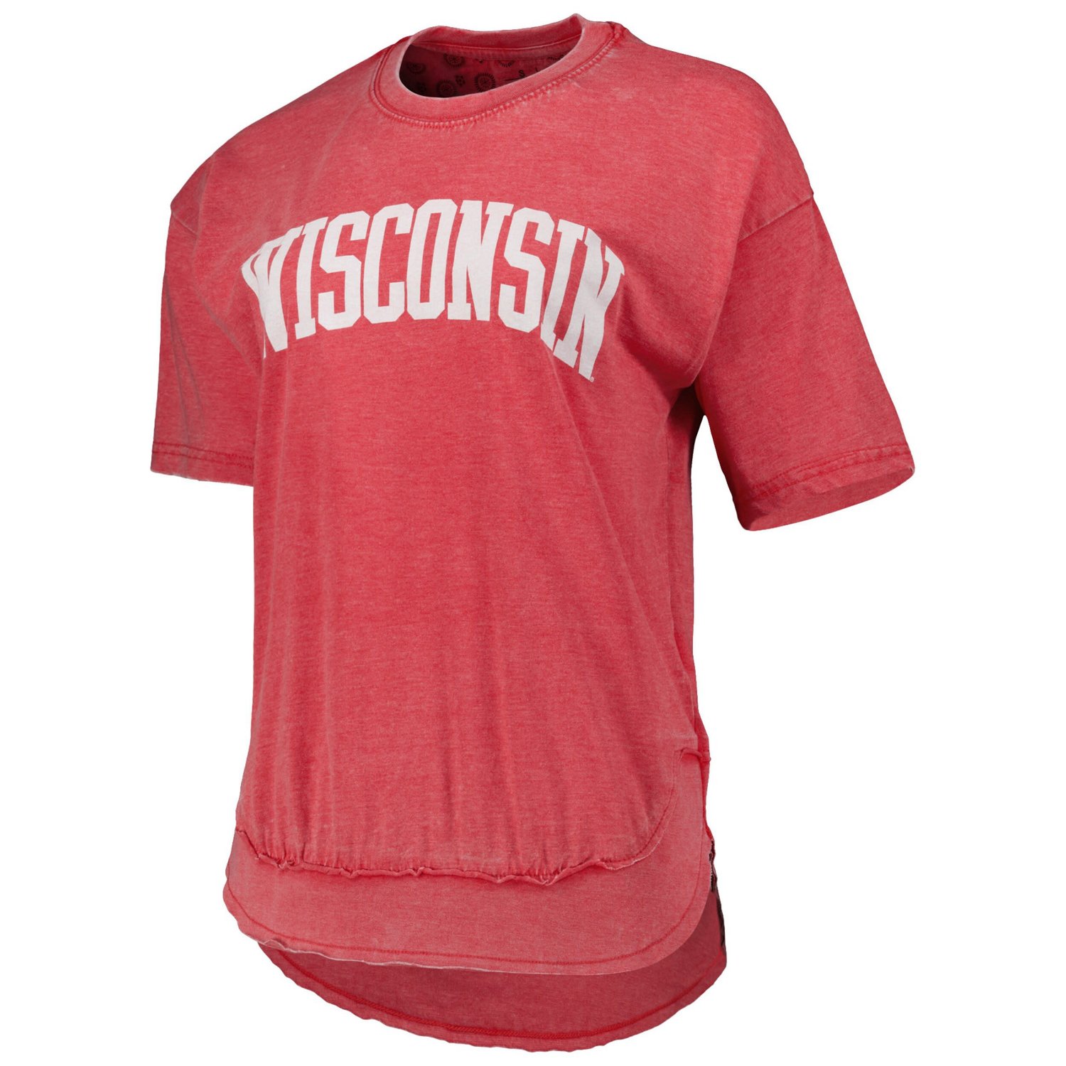 Pressbox Heather Wisconsin Badgers Arch Poncho T-Shirt - view number 2