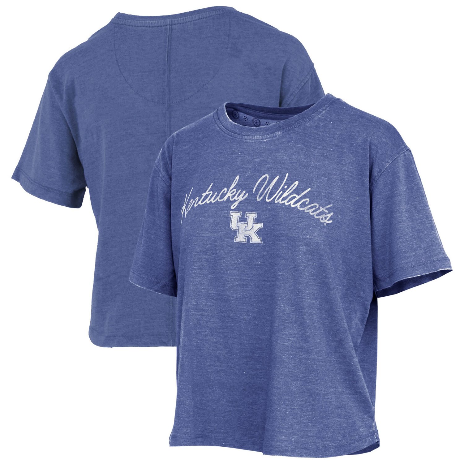 Pressbox Kentucky Wildcats Vintage Waist Length Script Over Logo T-Shirt
