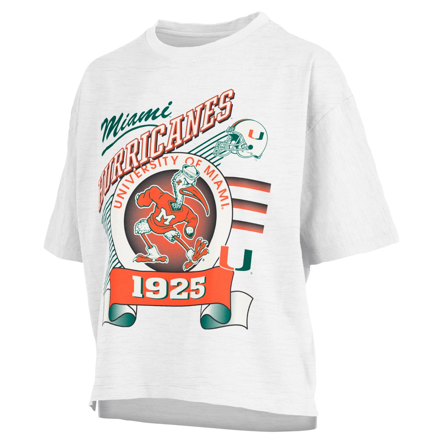 Pressbox Miami Hurricanes Rock  Roll Slub T-Shirt                                                                                - view number 2