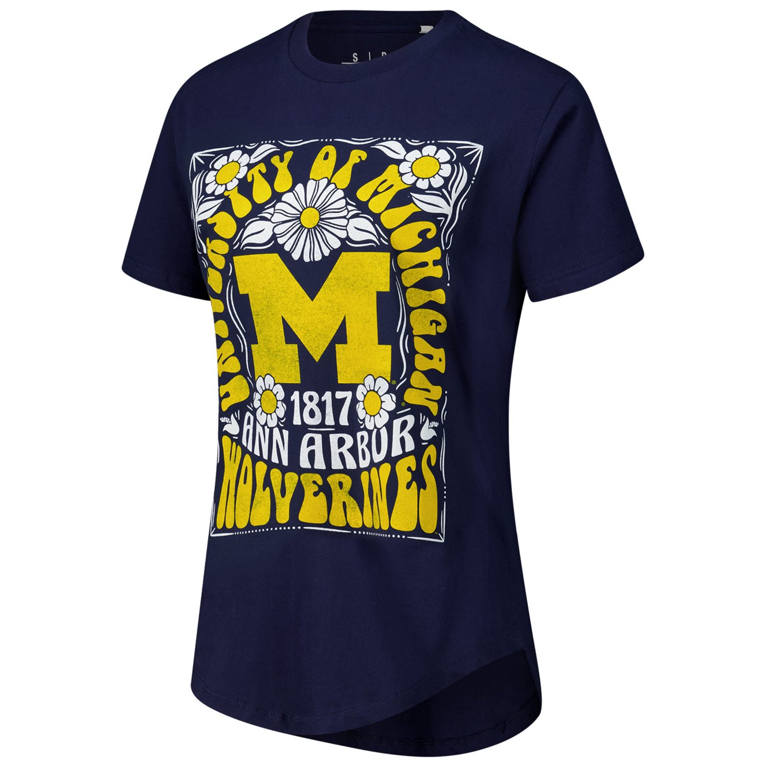 Pressbox Michigan Wolverines Irvine Floral Team Color T-Shirt                                                                    - view number 2
