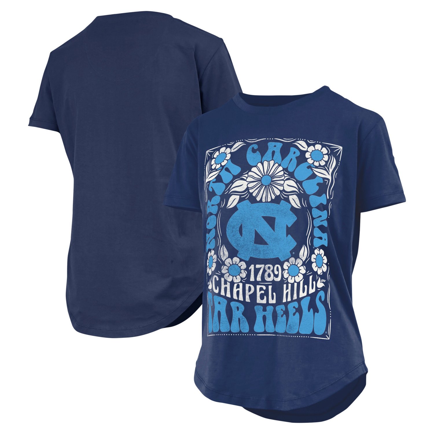 Pressbox North Carolina Tar Heels Irvine Floral Team Color T-Shirt                                                               - view number 1